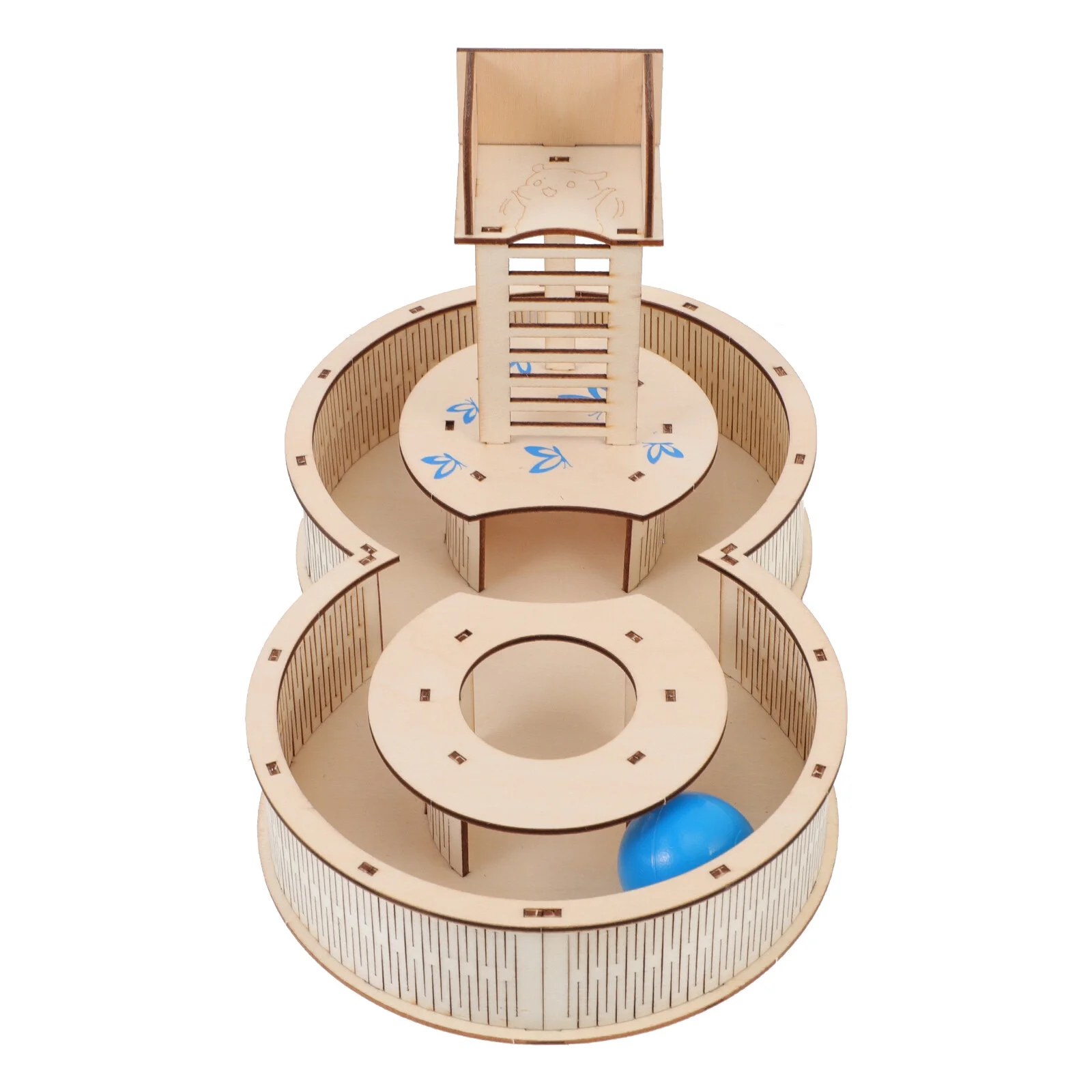 Wooden Hamster Maze Toy Pet Labyrinth Toy Small Animals Playground Toy