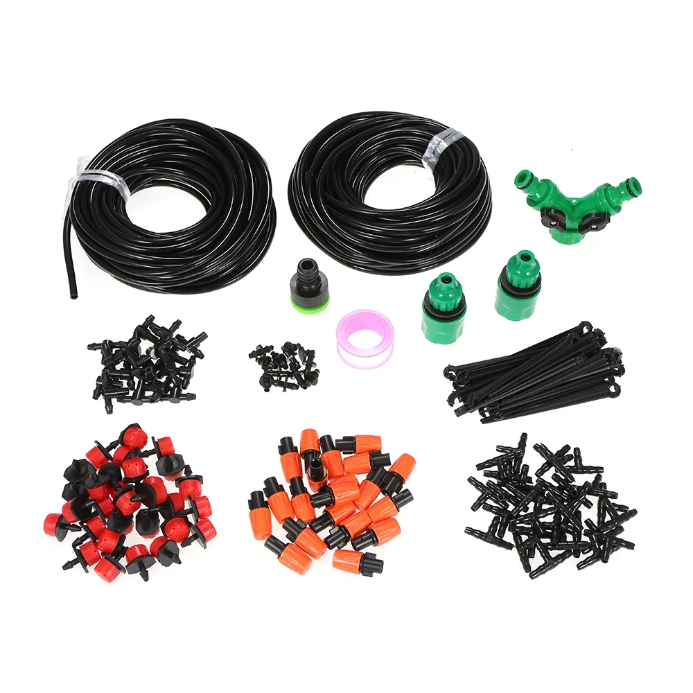 DIY Drip Irrigation System, Water Saving Garden Greenhouse Kit, Self Watering