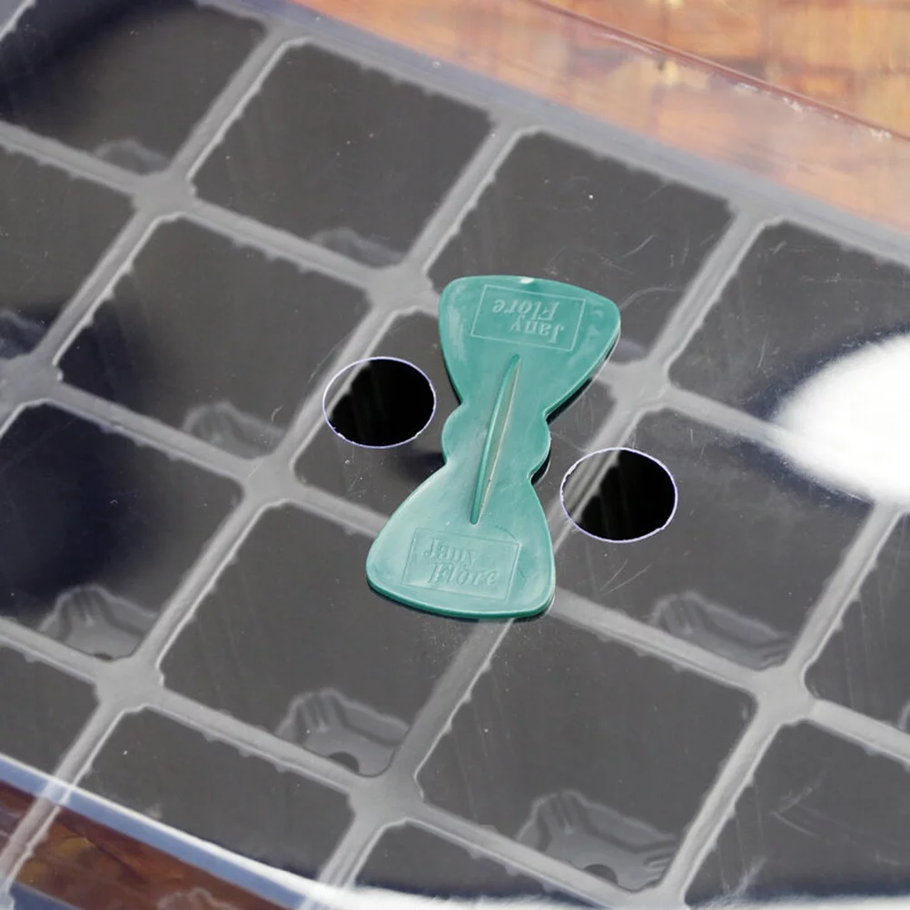 Gongxipen 2 Sets 24 Cells Plant Germination Tray Nursery Pots Planter Flower Pot with Lids Hydroponic Grow Box Tray with Breather Hole (Green)