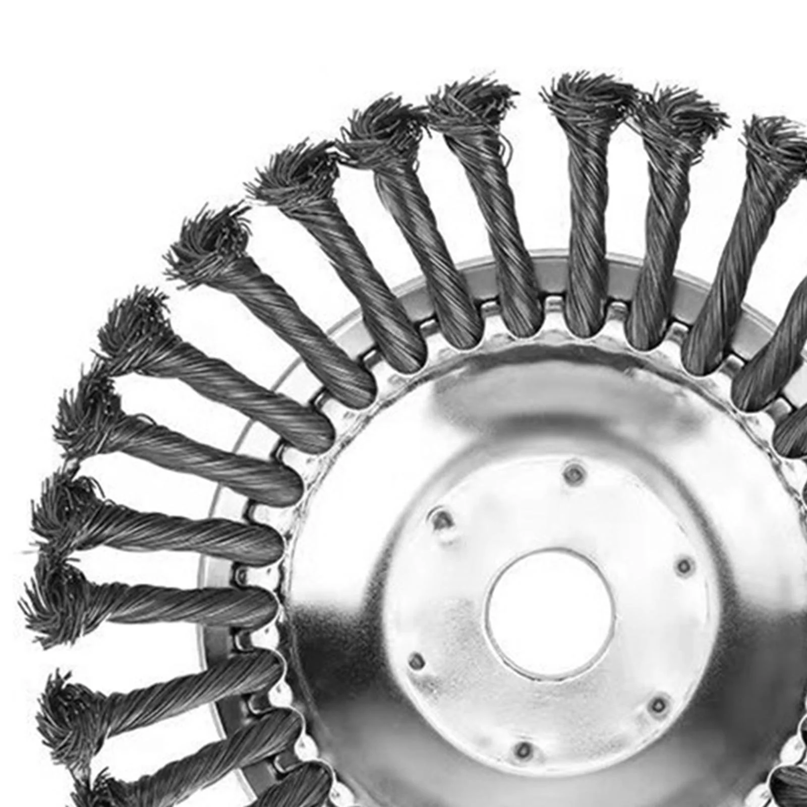 Rotary weeds Brush Joint, Grass Rust Removal, Garden Power Tools, Steel Wire Brush Cutter Strimmer Head 6inch