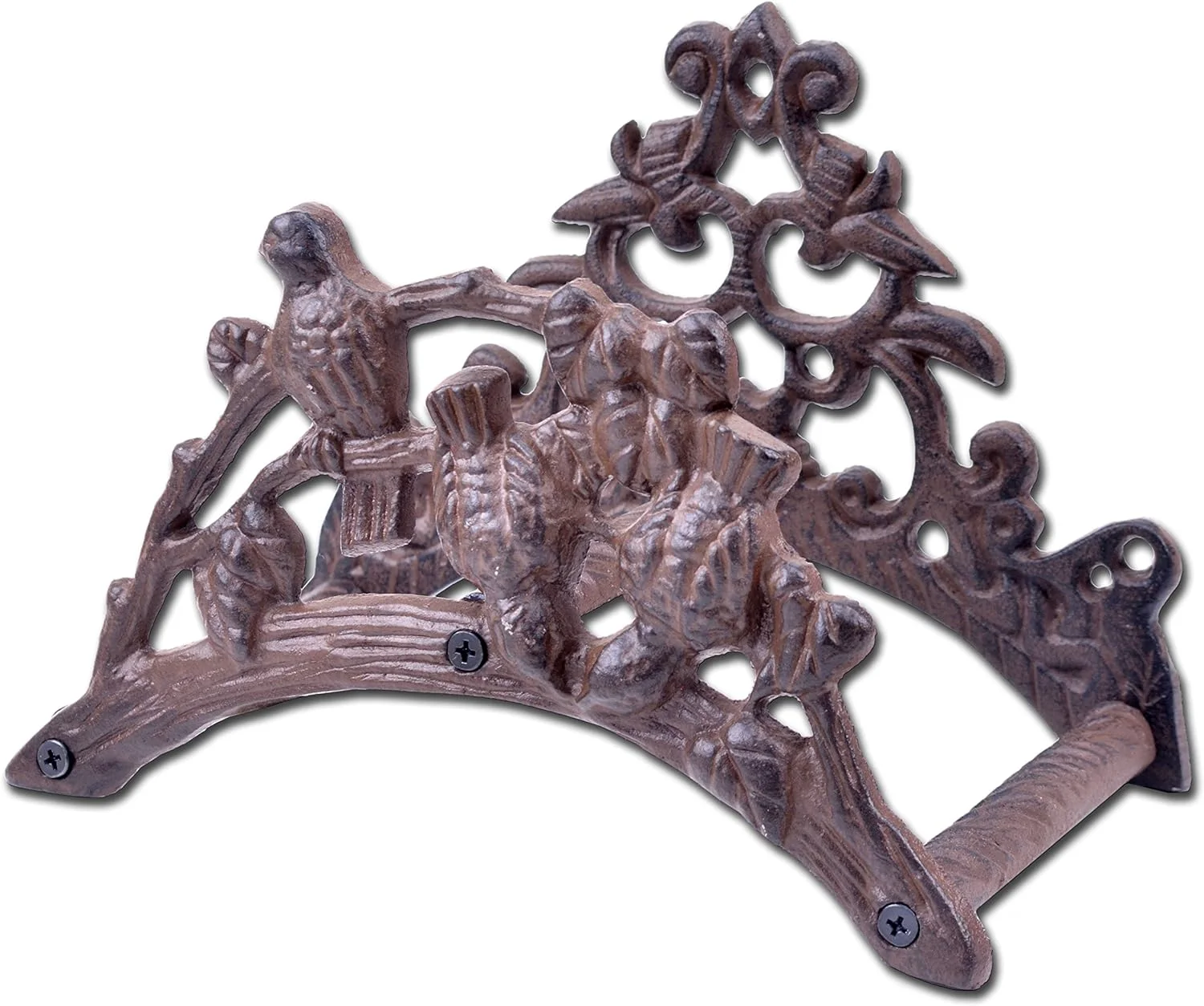 Garden Hose Holder Reel Wall Mounted Hanger Hook With s On Branch Design Brown