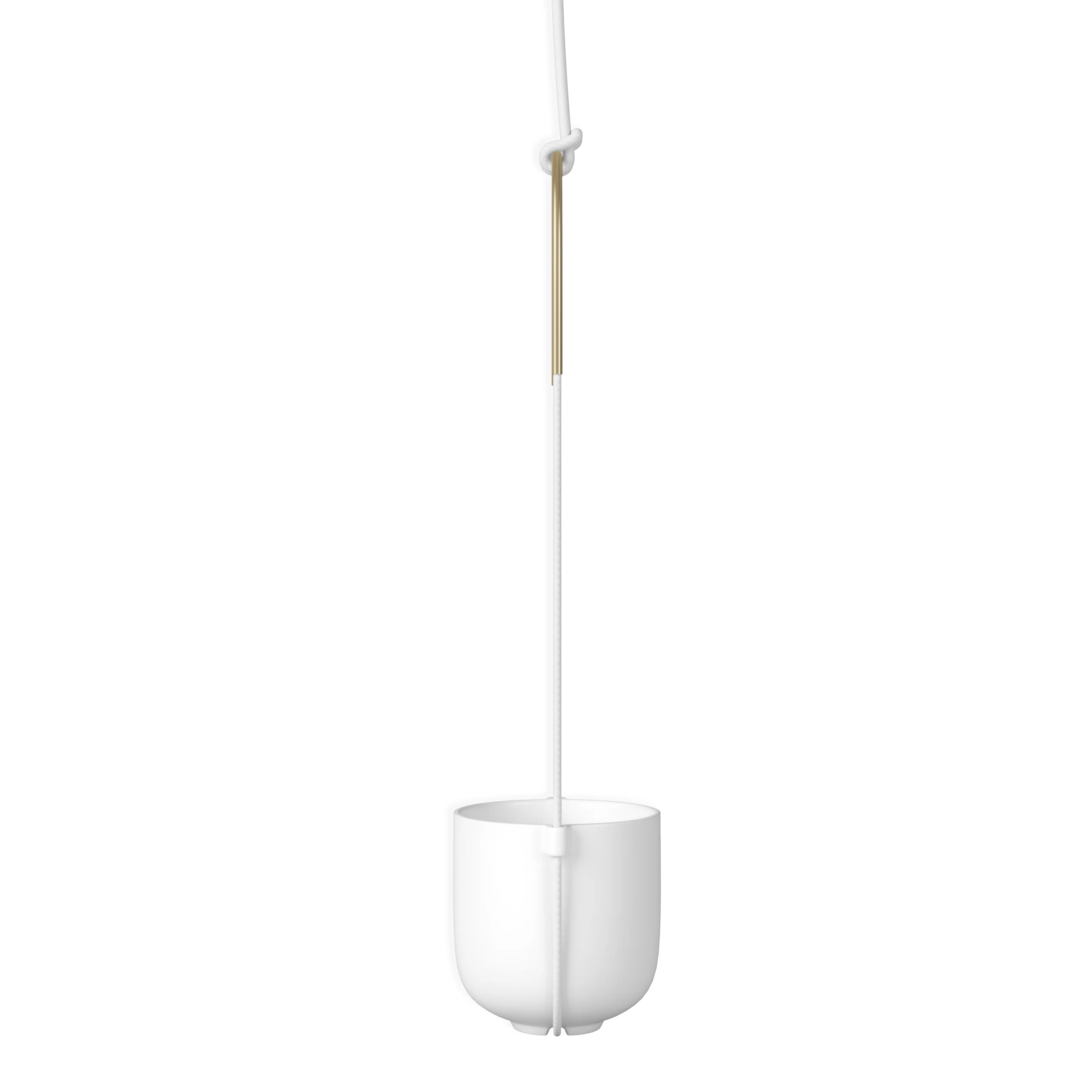 Umbra Bolo Ceramic Hanging Wall Planter White