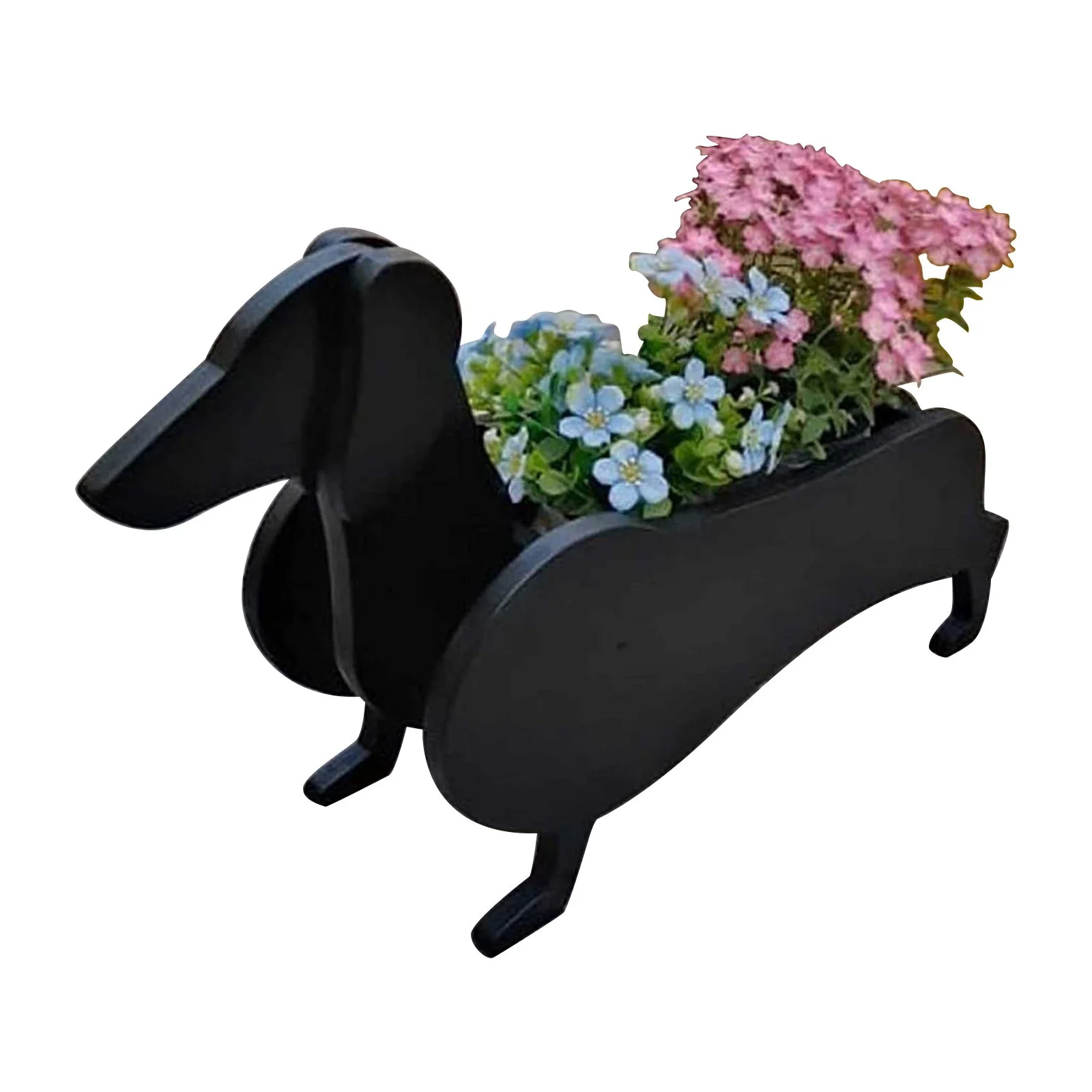 SIfdSeng Dog Shaped Flower Pot Flower Pot Potted Decorations Animal Shape Cartoon Flower Pot Pet Puppy Flower Pot Indoor and Outdoor Gardening Decoration Independence Day Decorations Door