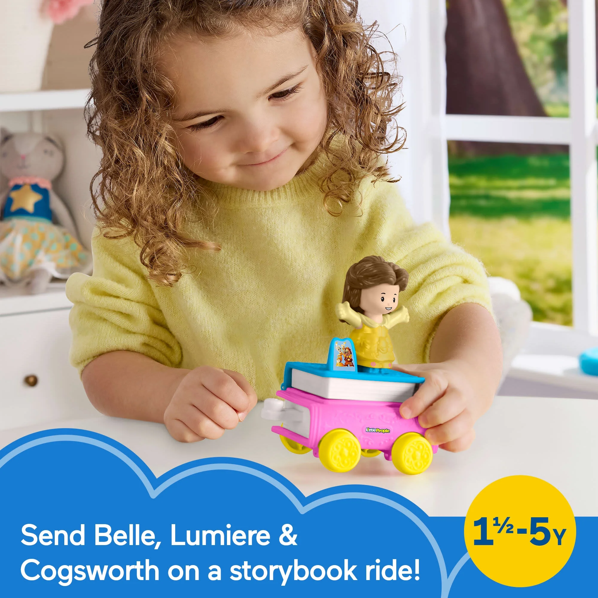 Disney Princess Parade Float Toys, Little People Vehicle Collection for Toddlers, Styles May Vary