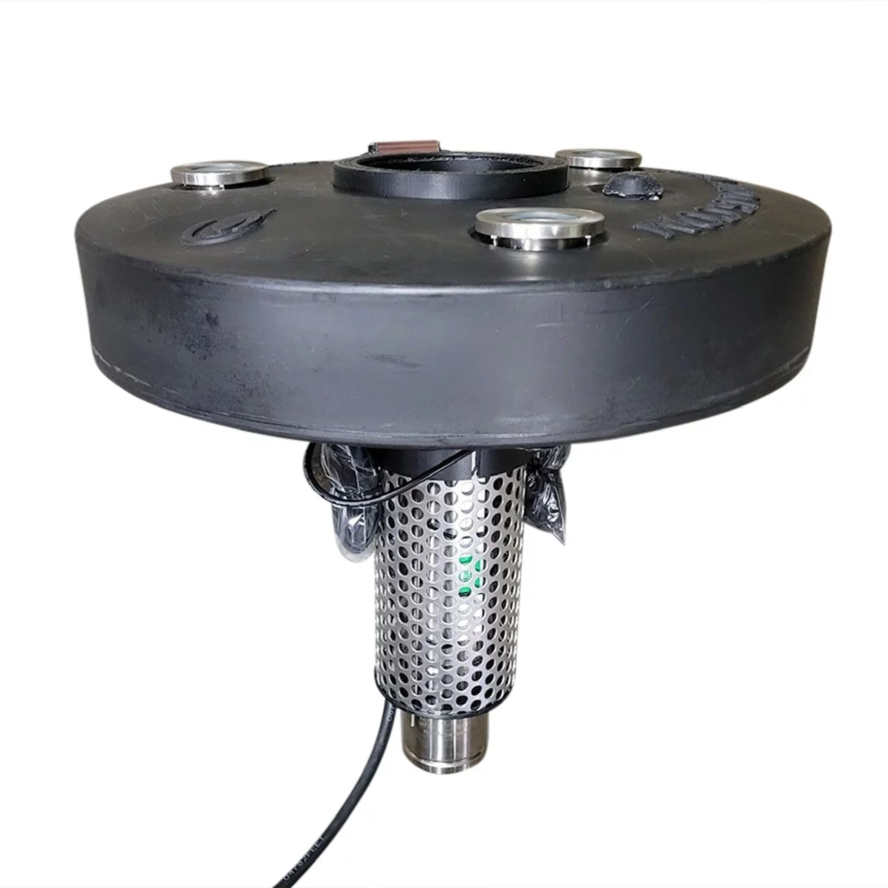 3/4 HP Typhoon Floating Display Aerator and De-Icer | Pond Lake| Colored LED Light Kit (Wireless Remote) | No Assembly Required | 50,000GPH Outdoor Fountain | 200ft Power Cord