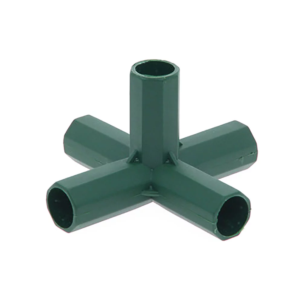 SENRISE Greenhouse Frame Furniture Connector Plant Stakes Fencing Pipe for Garden Gazebo Corner Green