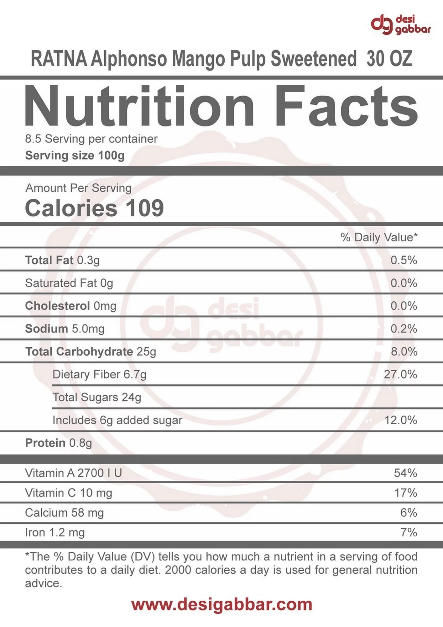 Ratna Alphonso Mango Pulp, Yellow