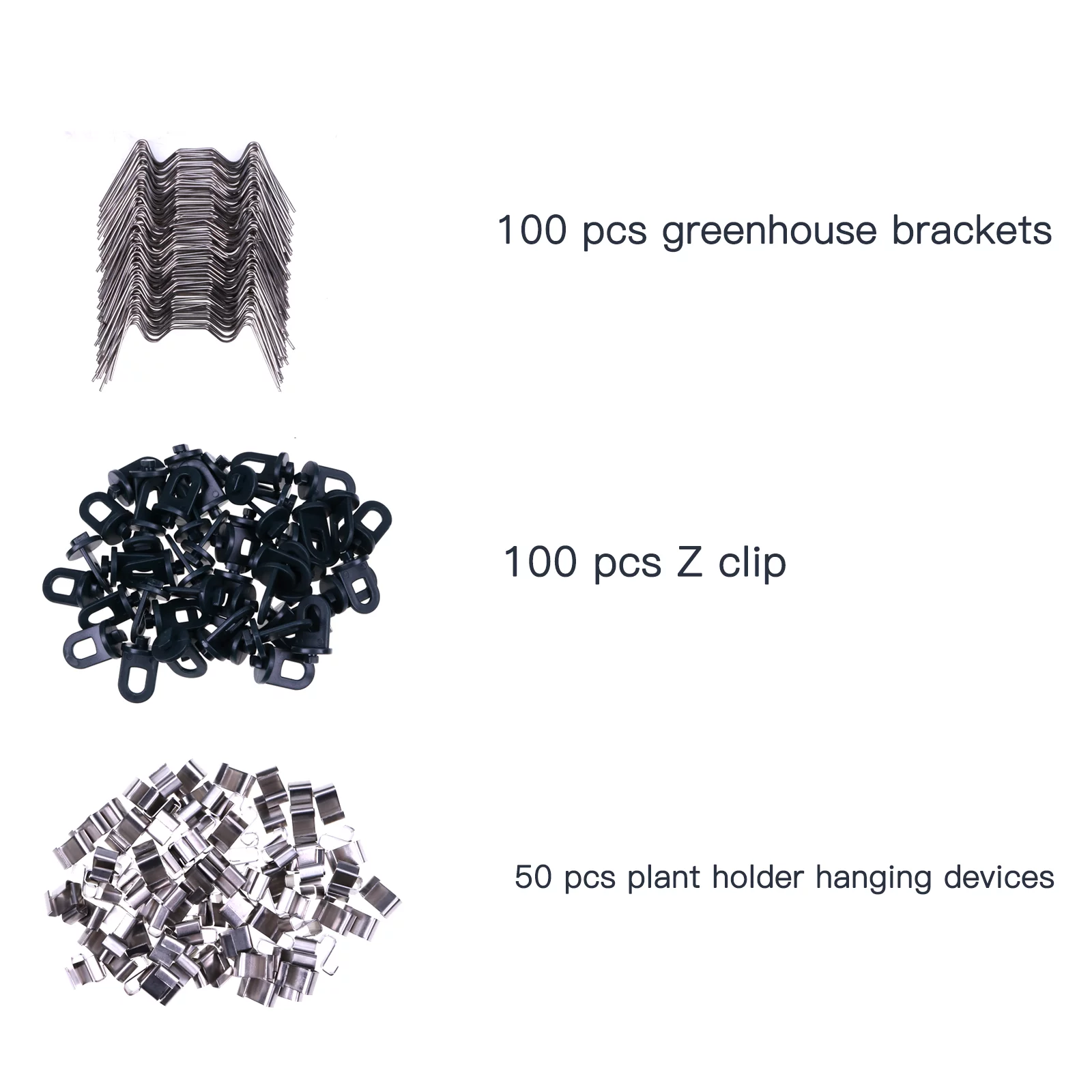 Fridayparts 100x Greenhouse Glazing Clips Overlap Clips Window Clips Brackets