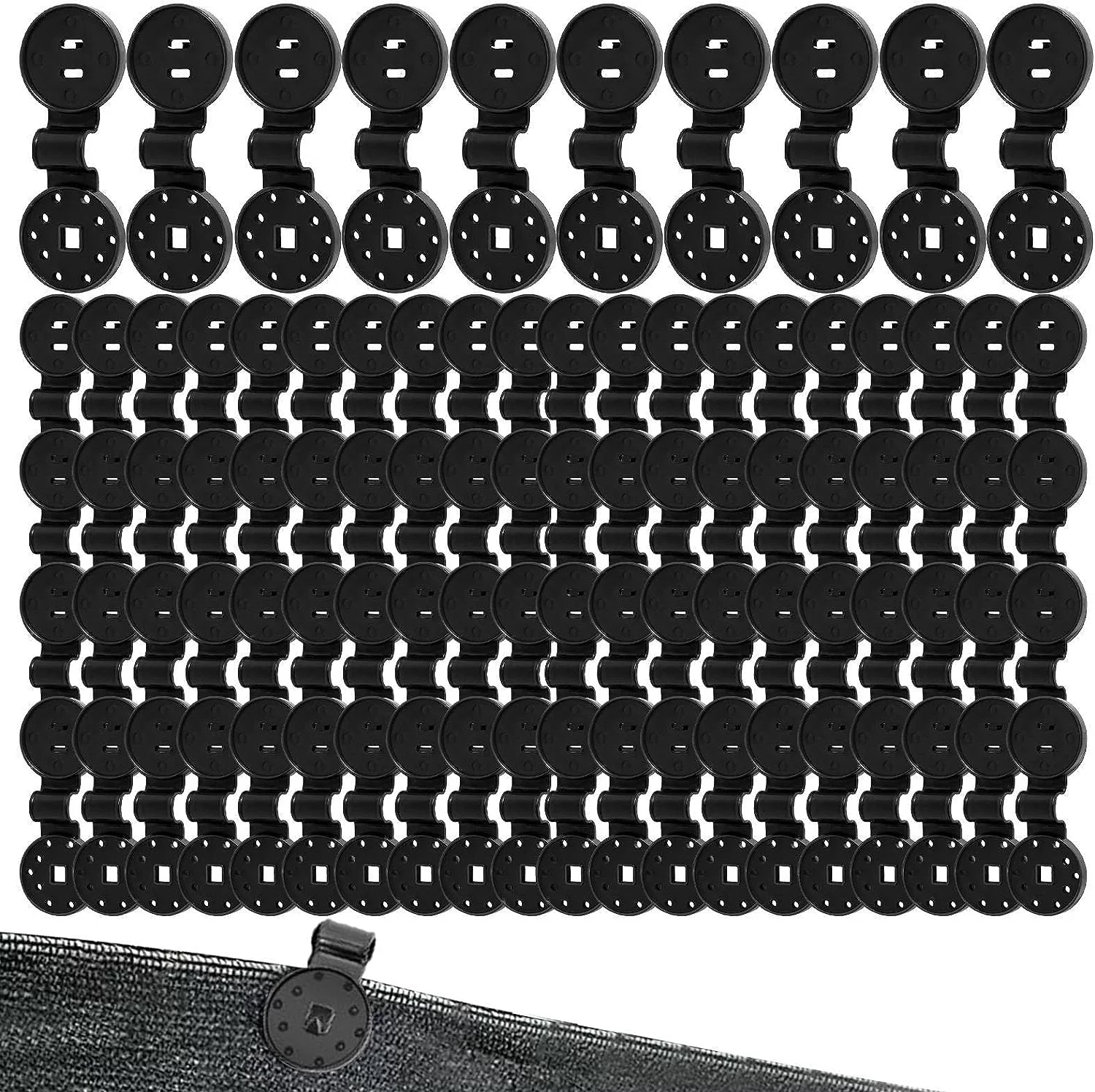 Shade Cloth Plastic Clips | Garden Clamps,Hoops Clamps for Shade Cloth Film Garden Netting Canopy Tent, Grip Strong Green House Supplies Minuse