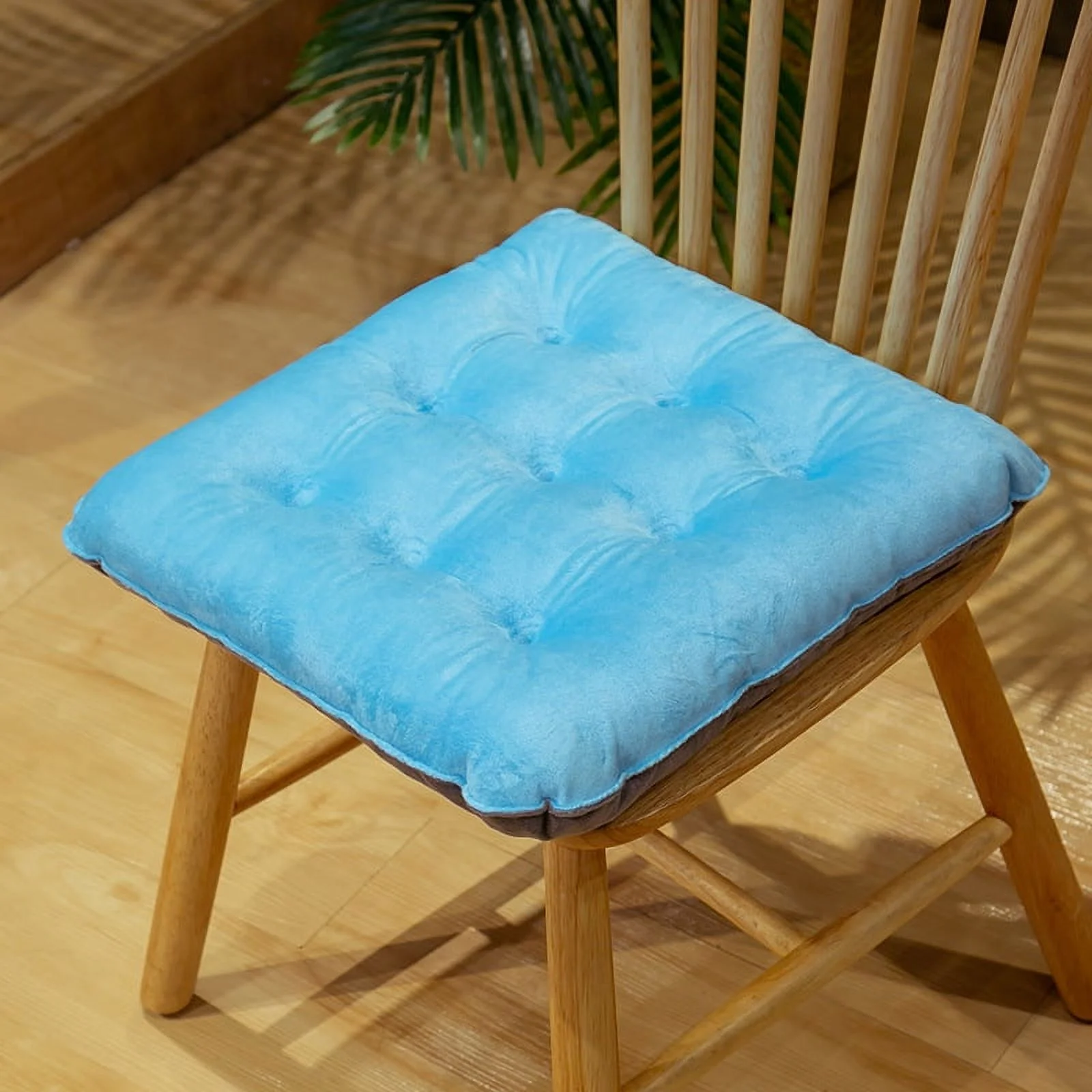 Nvzi Seat Cushion Garden Patio Home Kitchen Office Thicken Comfy Seat Cushion, Light blue 16
