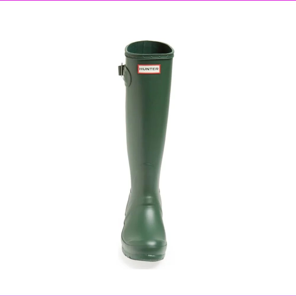HUNTER Original Tall Waterproof Rain Boot, Green, Sz 6 (uk 4)