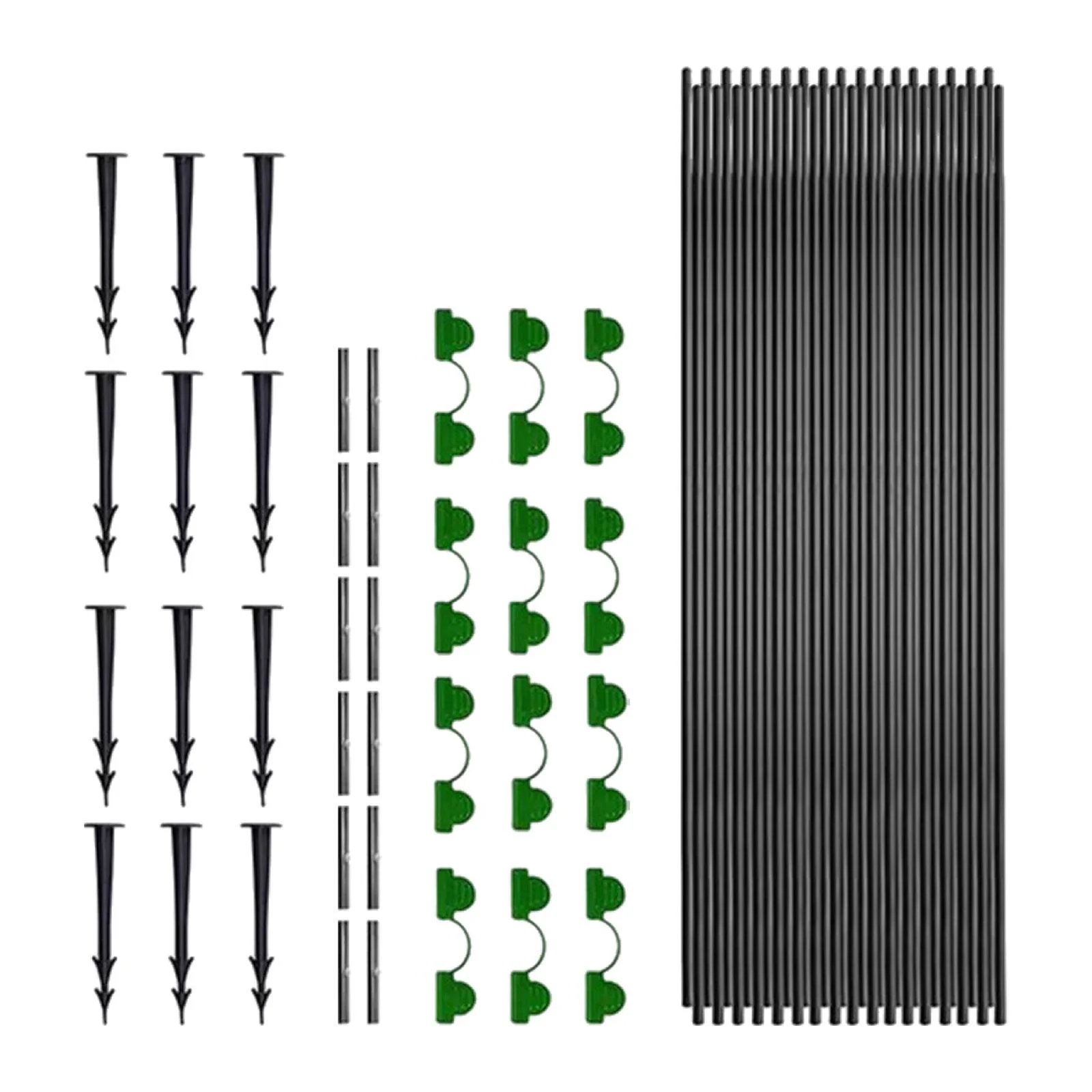 Miulika Garden Hoops,Greenhouse Hoops Grow Tunnel Protector,Fiberglass for DIY Plant Support Raised Beds Garden Netting