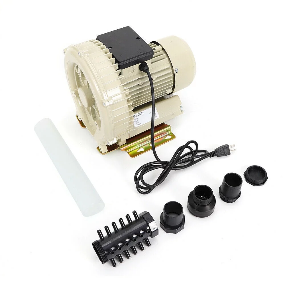 DENEST Industrial Fish Pond Air Blower Aquaculture Air Pump Blower Vacuum Pump 370W