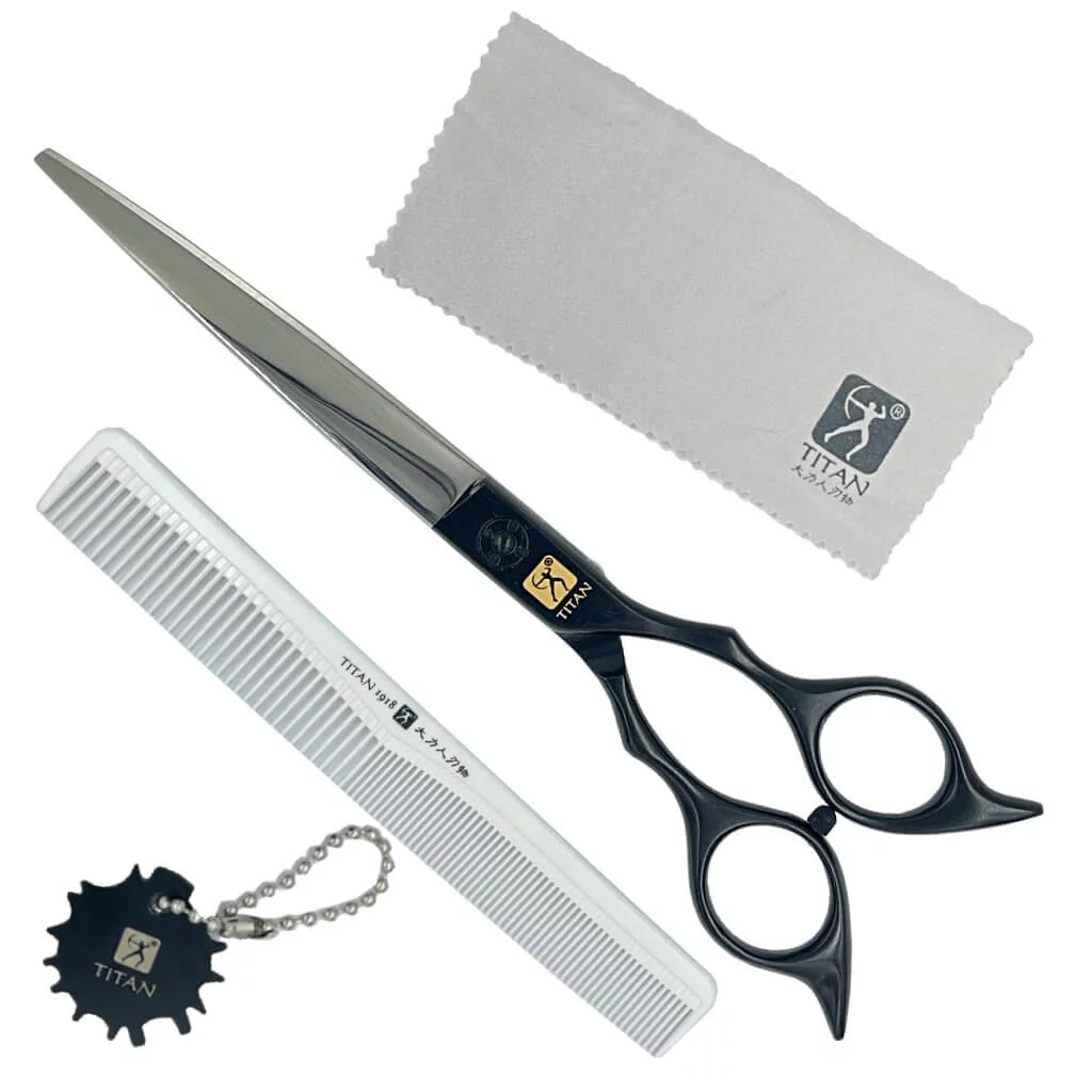 Hand Made Japan Curved Hair Cutting Shears 8