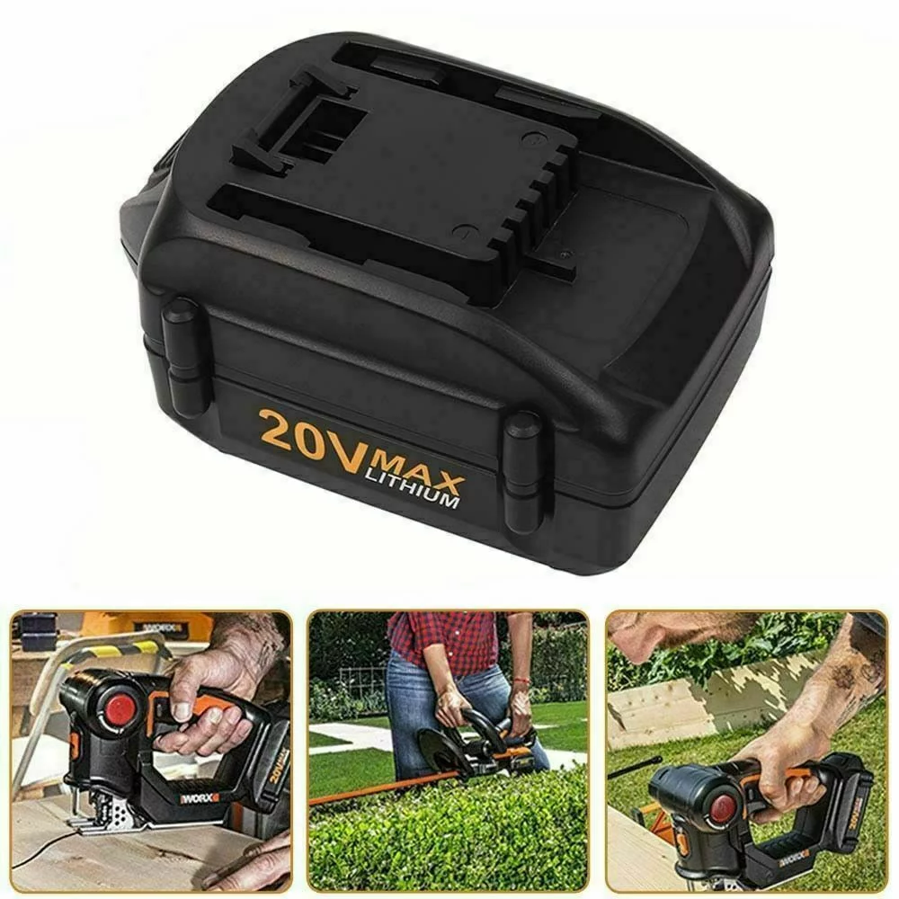 6.0Ah 20V Max Lithium Battery For Worx WA3520 WA3525 WA3512 WG163 WG151s WA3578 WG151s WG155s WG251s WG255s WG540s WG545s WG890 WG891