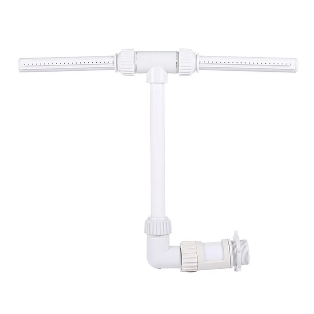 Swimming Pool Fountain Adjustable Water Dual Spray Sprinkler Waterfall Sprayer