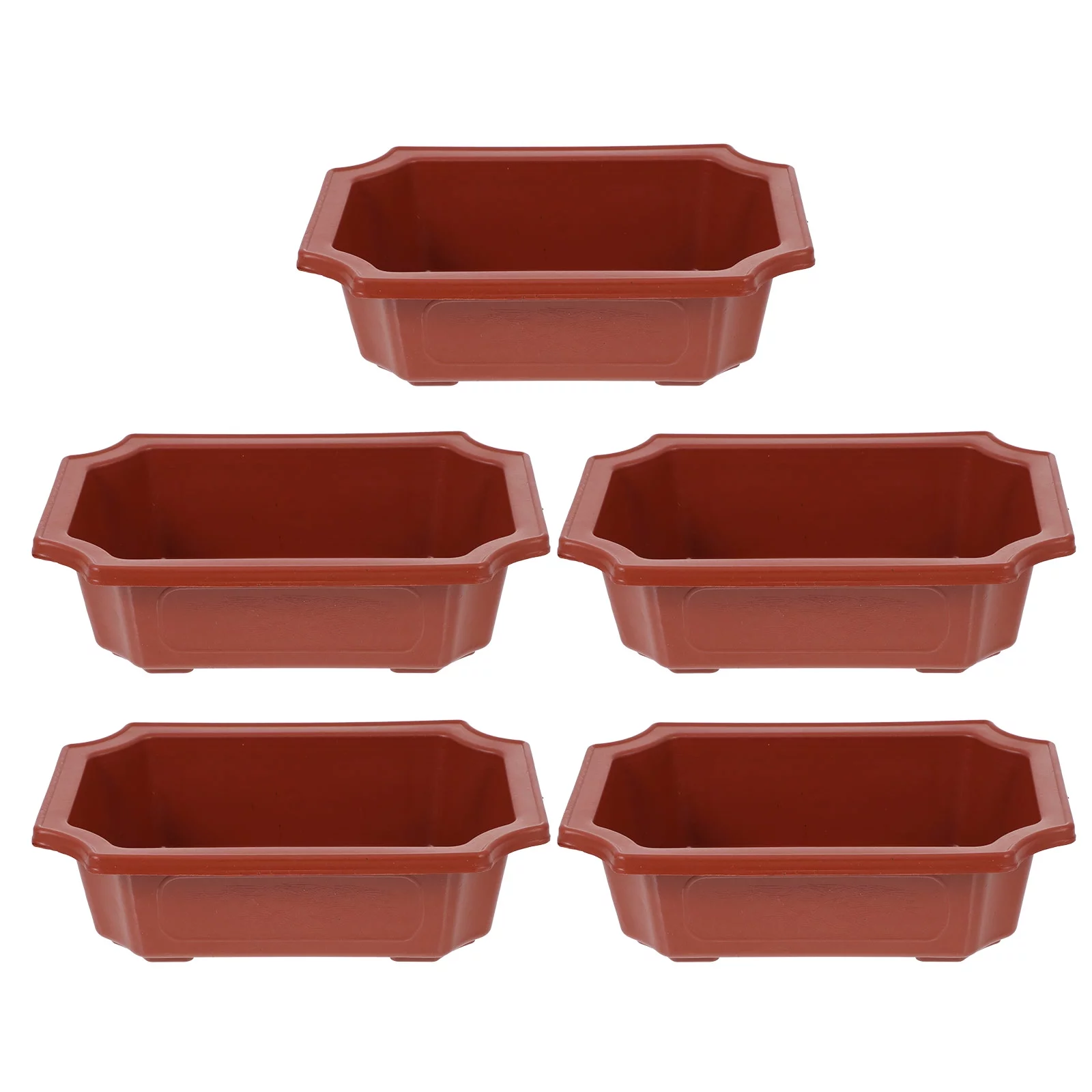 5pcs  Plastic Plant Small Flower Pot Plants Landscape Pots Garden Planter