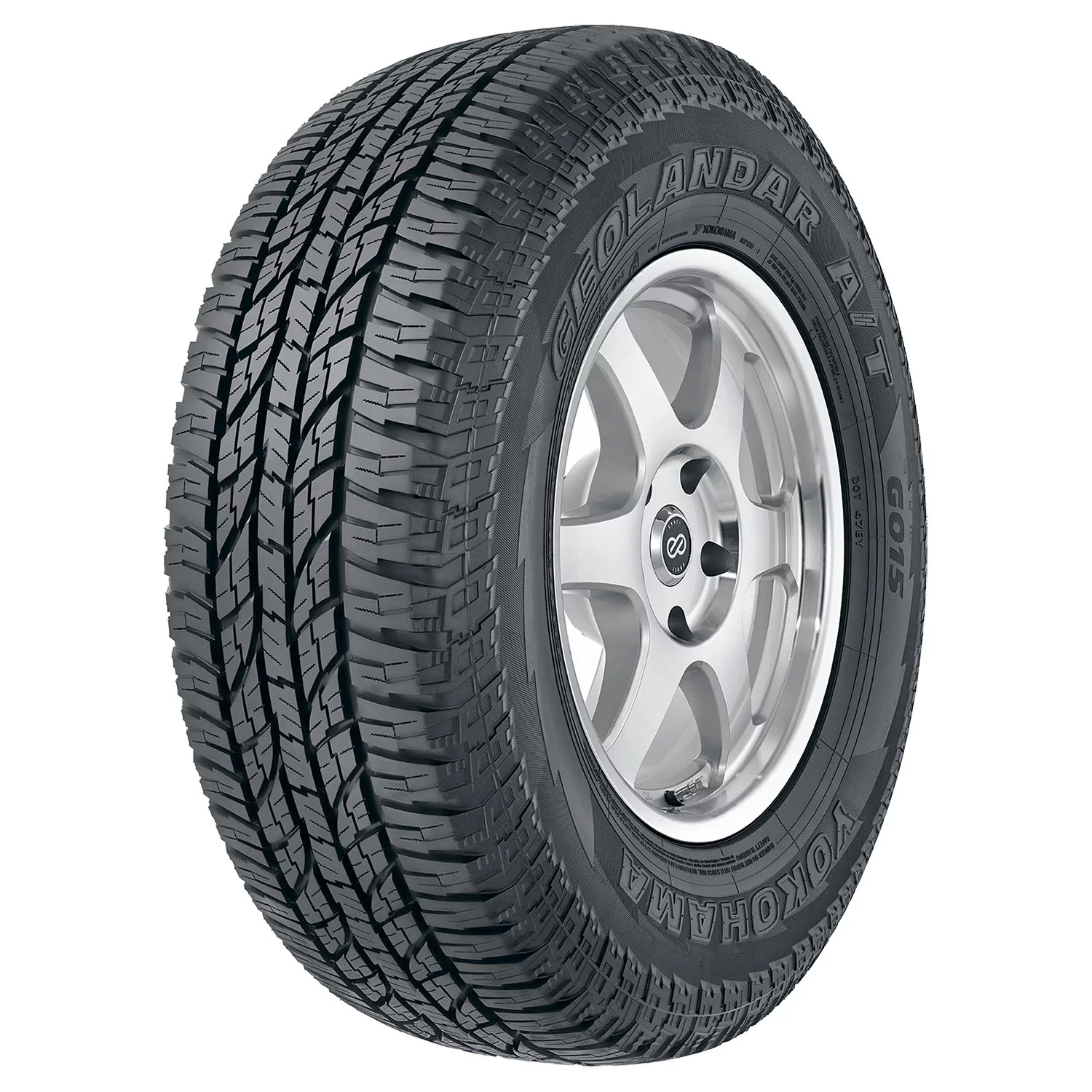 Set of 4 Yokohama Geolandar AT G015 LT35X12.50R18 123R E Tires