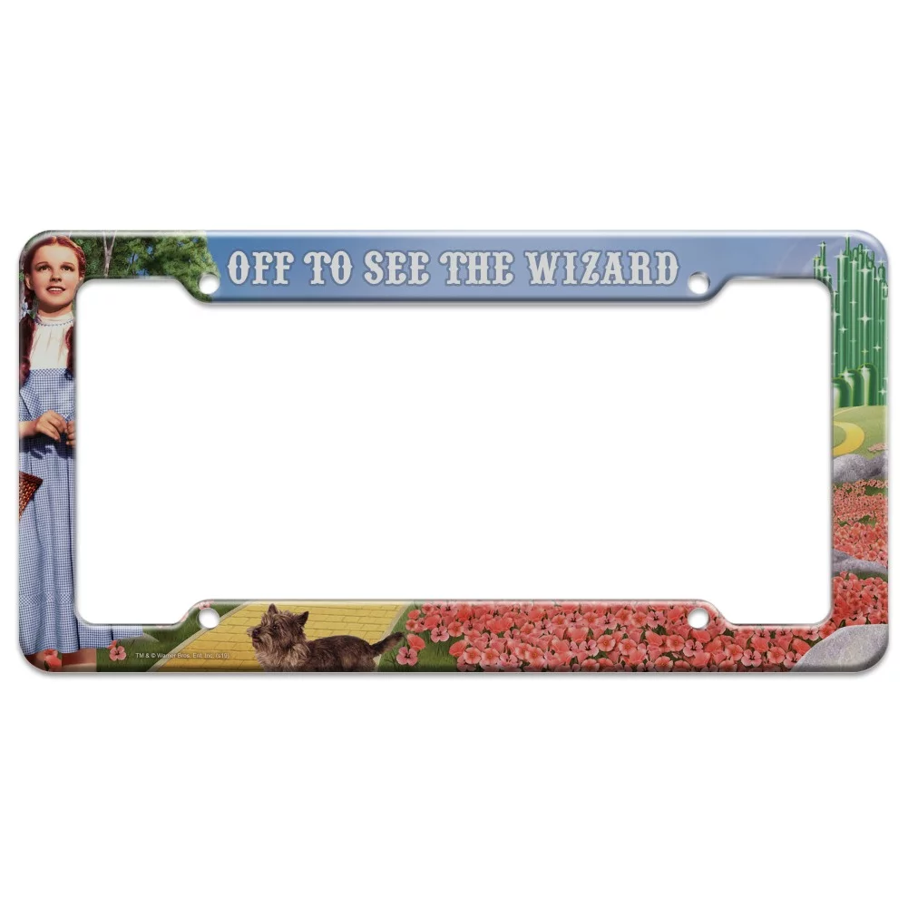 Wizard of Oz Lion Character License Plate Tag Frame