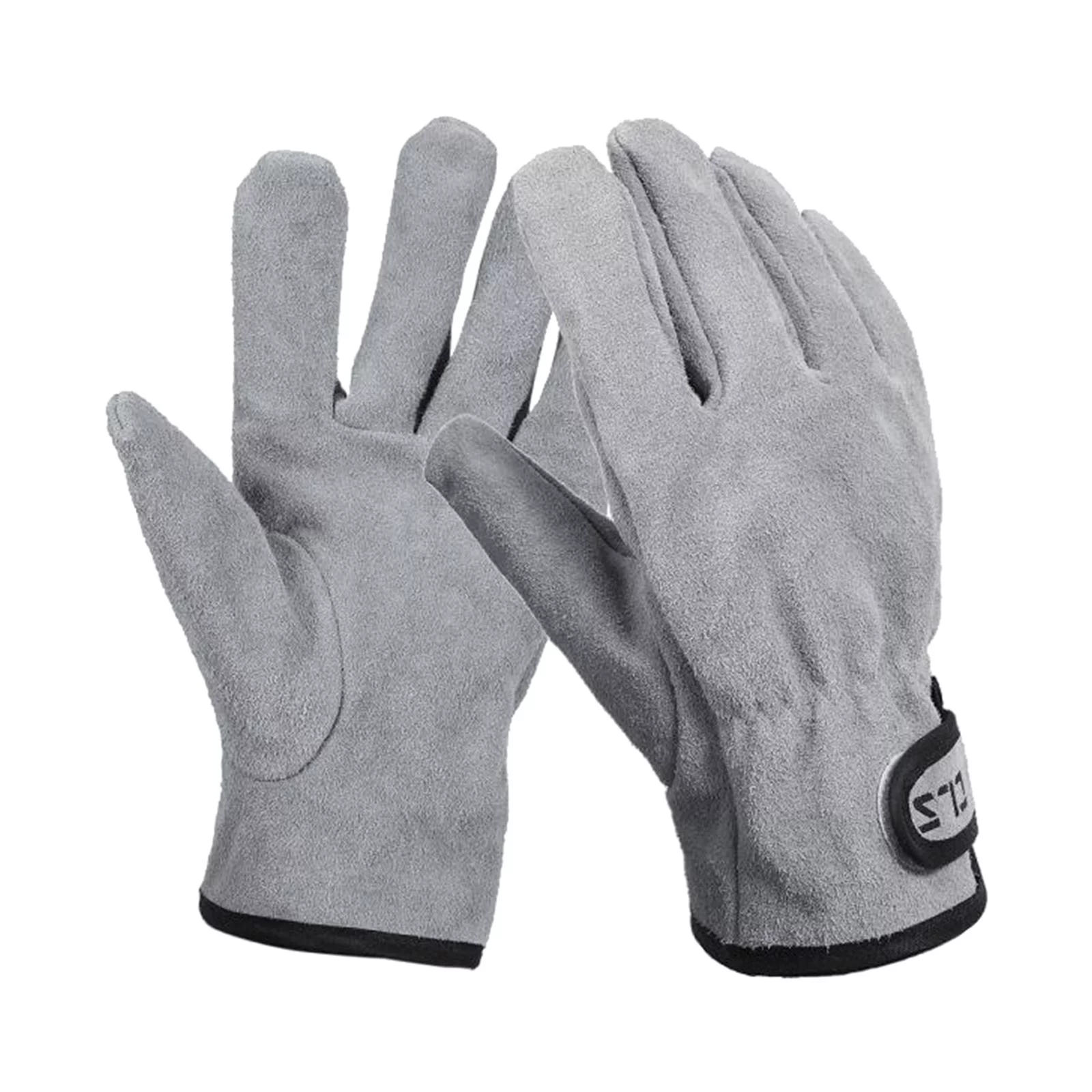 Work Gloves Adjustable Wrist Gardening Gloves, Good Grip for Logging/Wood Cutting/Forest Work/Driving/Farm , for Gray