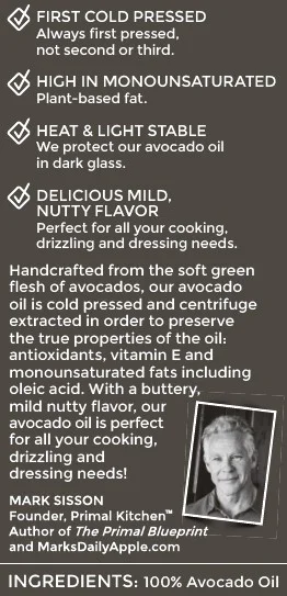 Primal Kitchen First Cold Pressed Avocado Oil, 16.9 Fl Oz, 1 Count