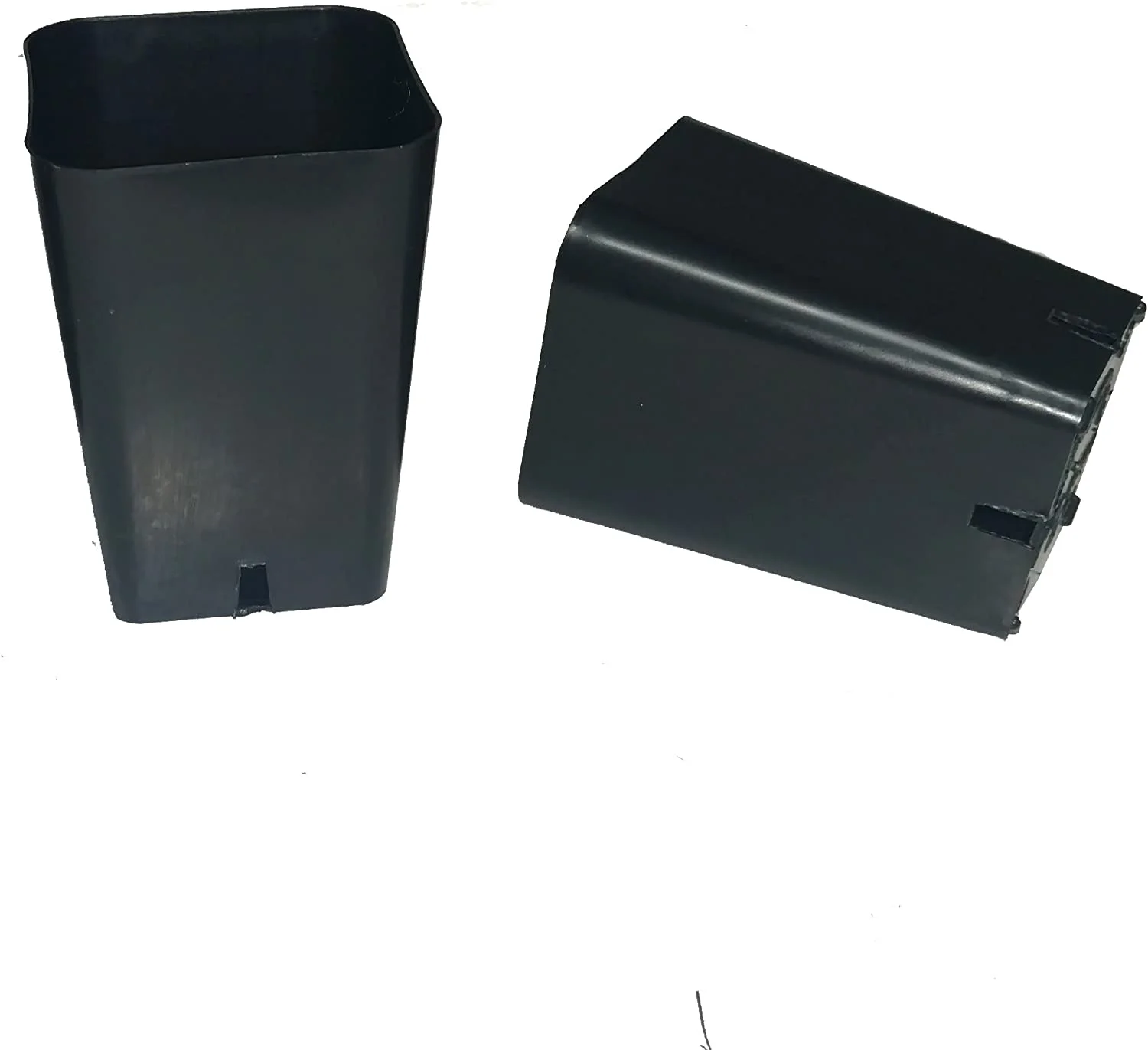 Reusable Black Modern Square Window Sill Seedling Pots (Pack of 100) - 2.125 x 3.25 x 3.75