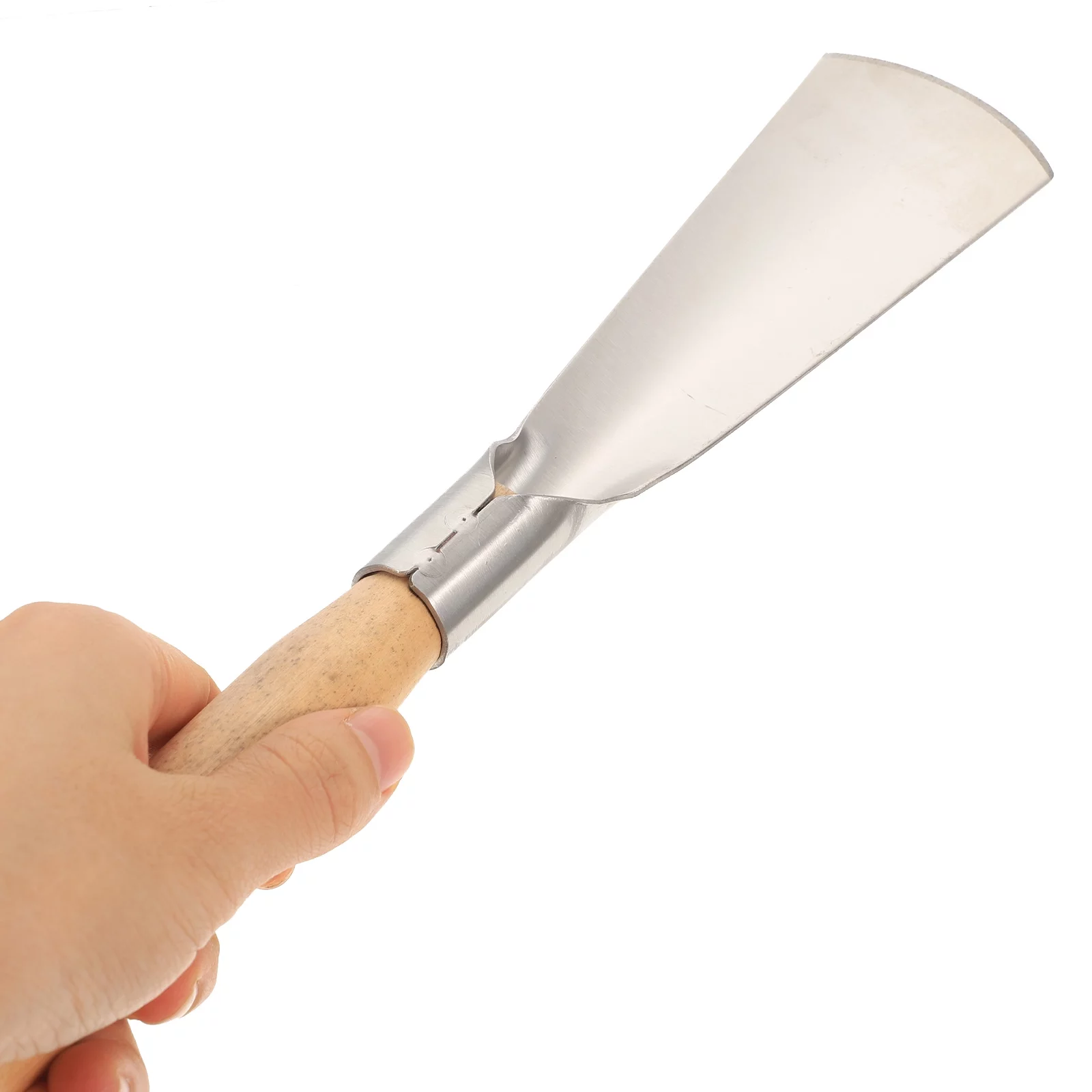 Qumonin 2pcs Wood Handle Stainless Steel Garden Trowels Heavy Duty Transplanter Trowel Garden Tools