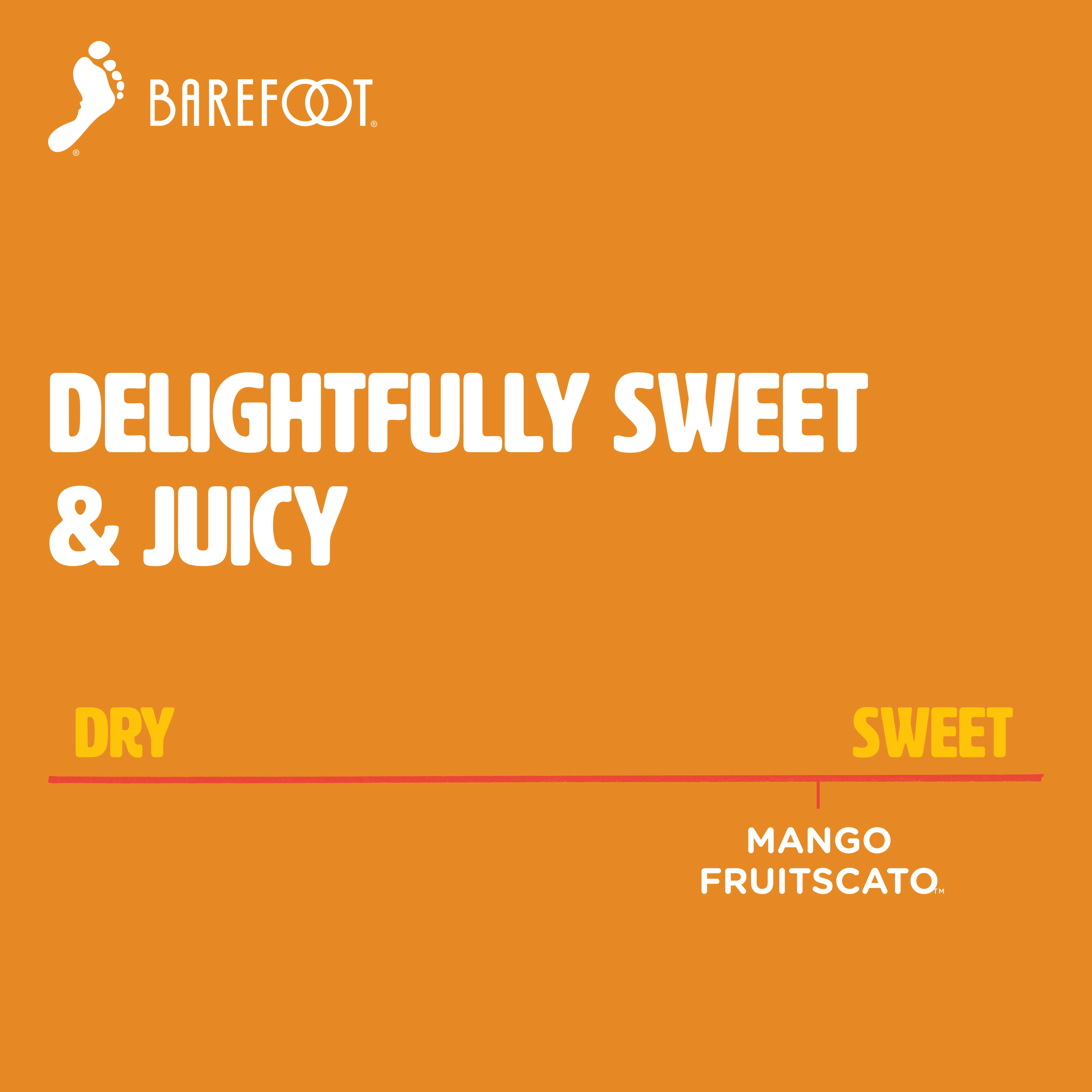 Barefoot Fruitscato Mango Moscato White Wine, 1.5L Bottle