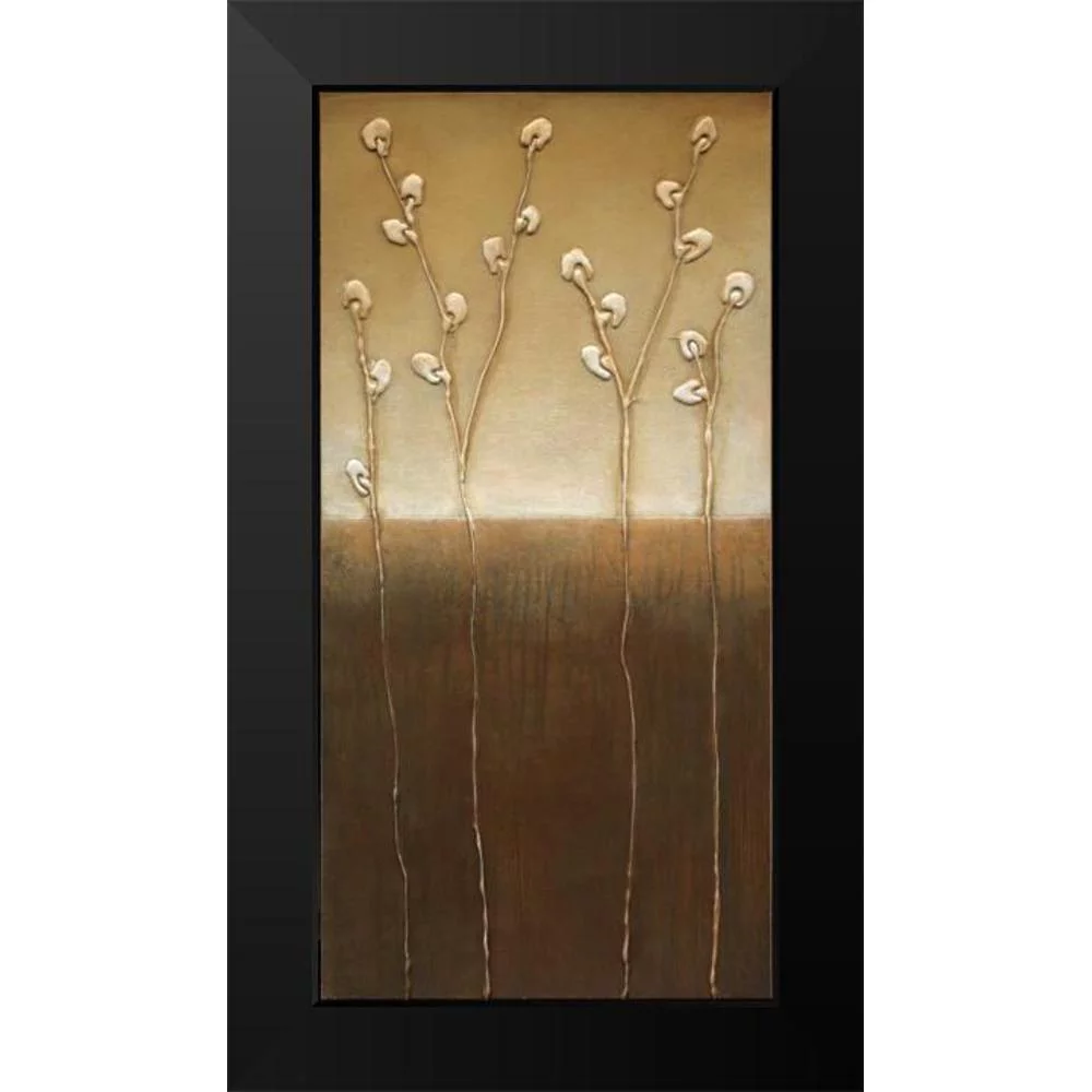 Eve 9x14 Black Modern Framed Museum Art Print Titled - Pussy Willows I