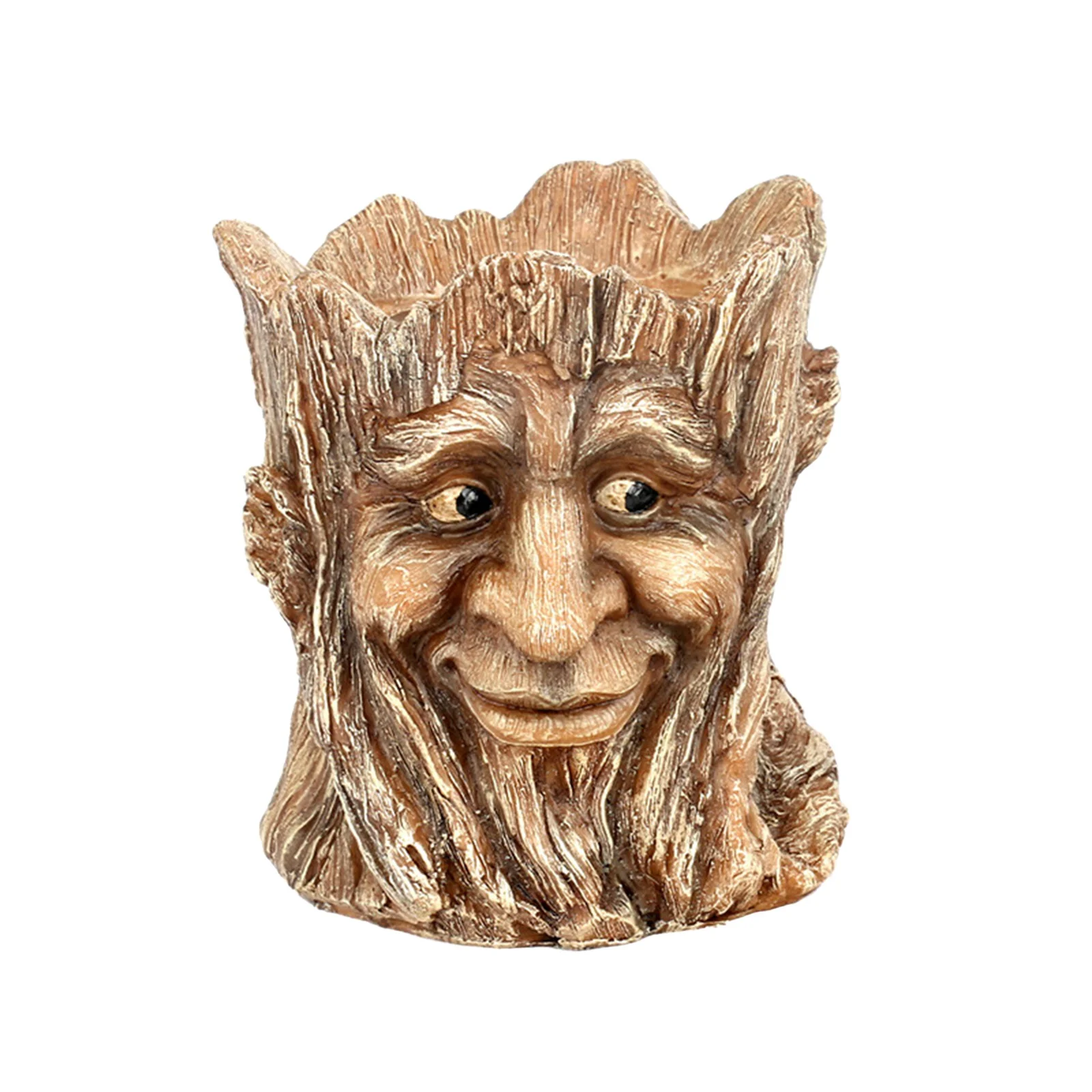 Bnnlsa Flower Pots Resin Archaize Flowerpot Archaize Old Man'S Head Container Creative Tree Man Flowerpot Plant Container