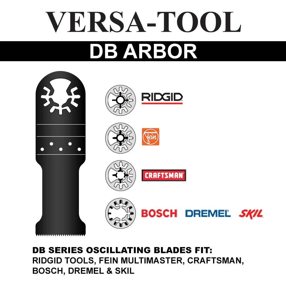 Versa Tool DB50K 63mm Semi-Circular Carbide RASP, 8mm Offset Mount Fits Fein Multimaster, Dremel, Bosch, Craftsman, Ridgid Oscillating Tools 50/Pk