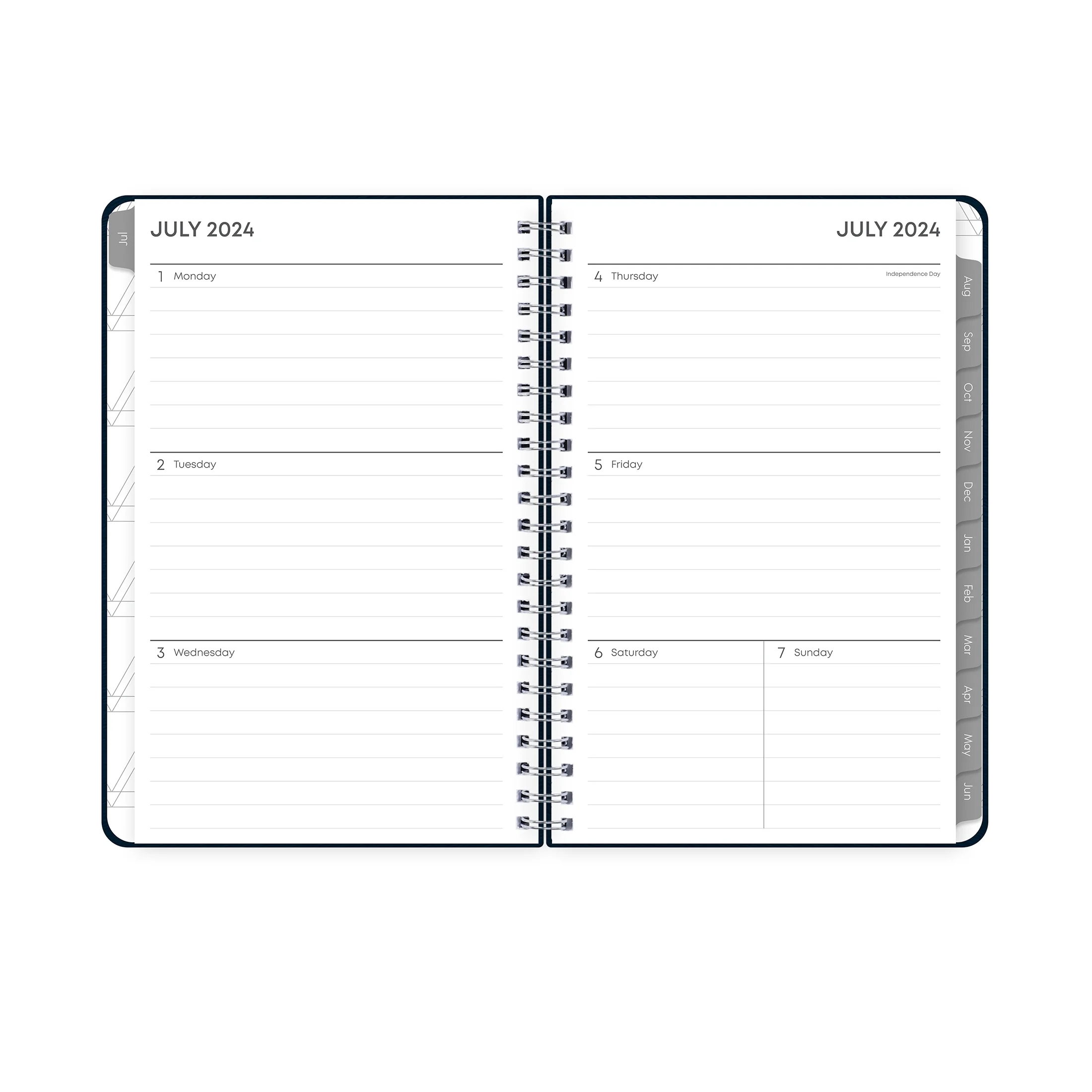 2024-25 Weekly Monthly Planner, 5x8, by Blue Sky, Navy