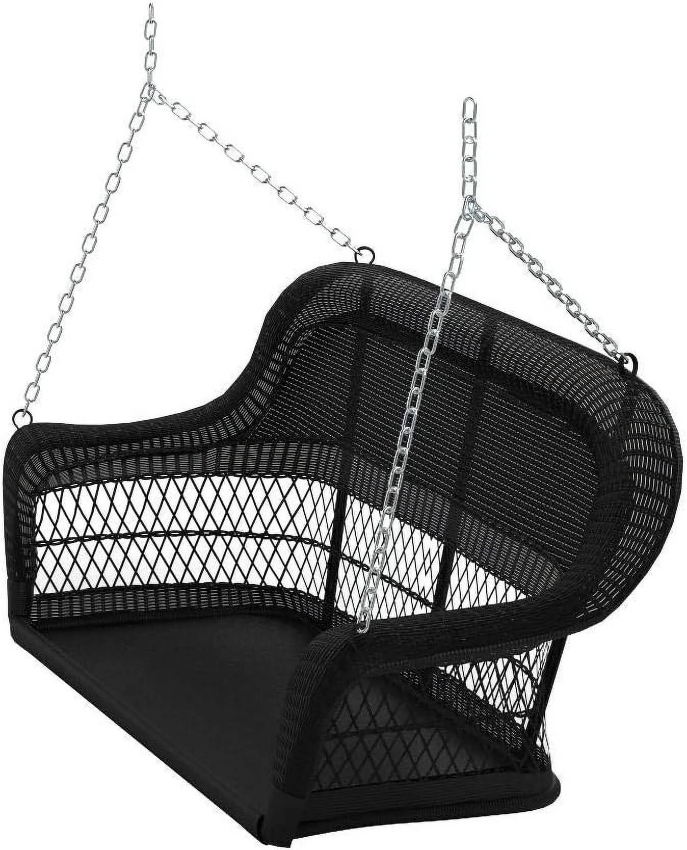 Jeco W00207S-D Resin Wicker, Black