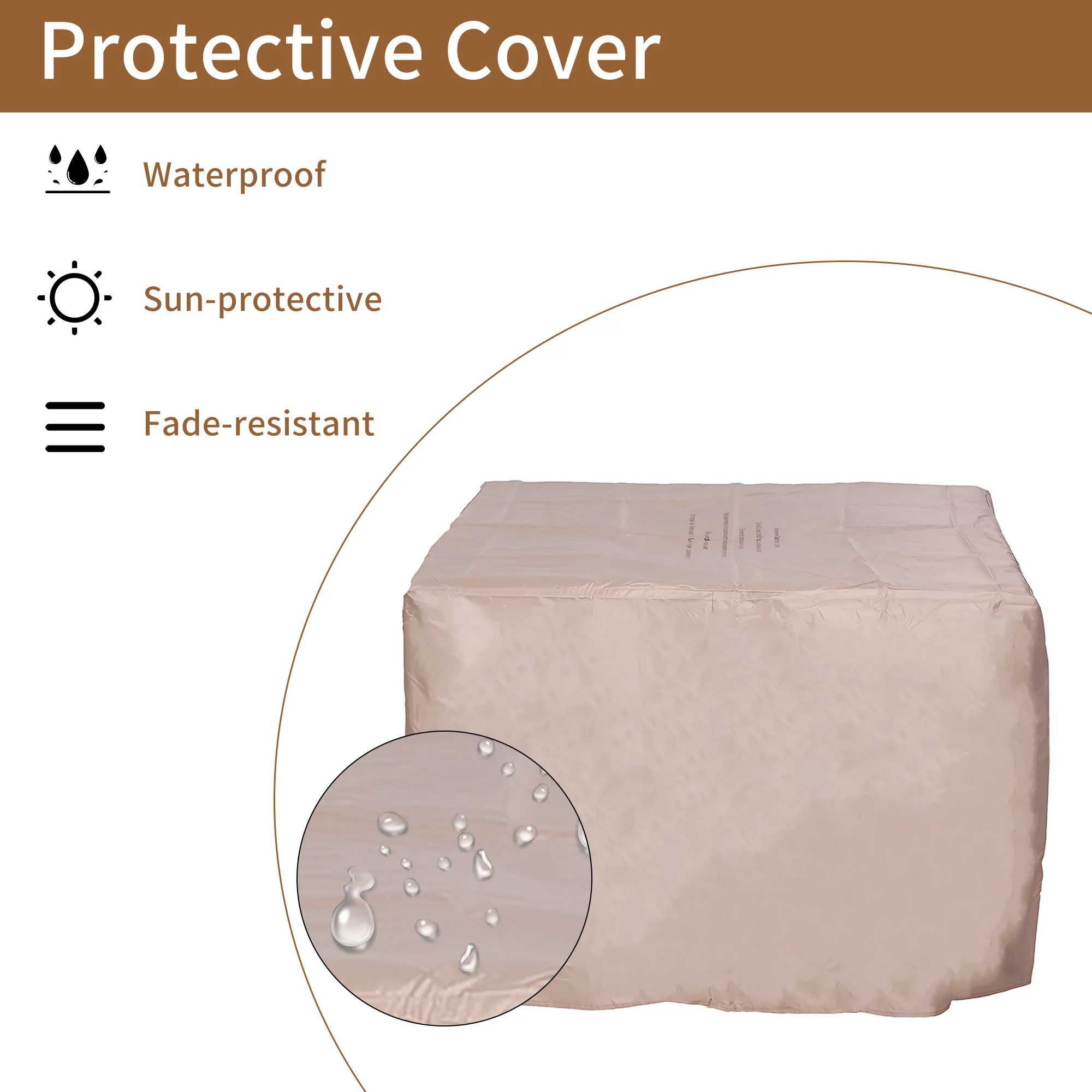 Boyel living 36-inch Round Fire Table,50000 BTU Steel Burner, Fits 20lb Internal gas tank