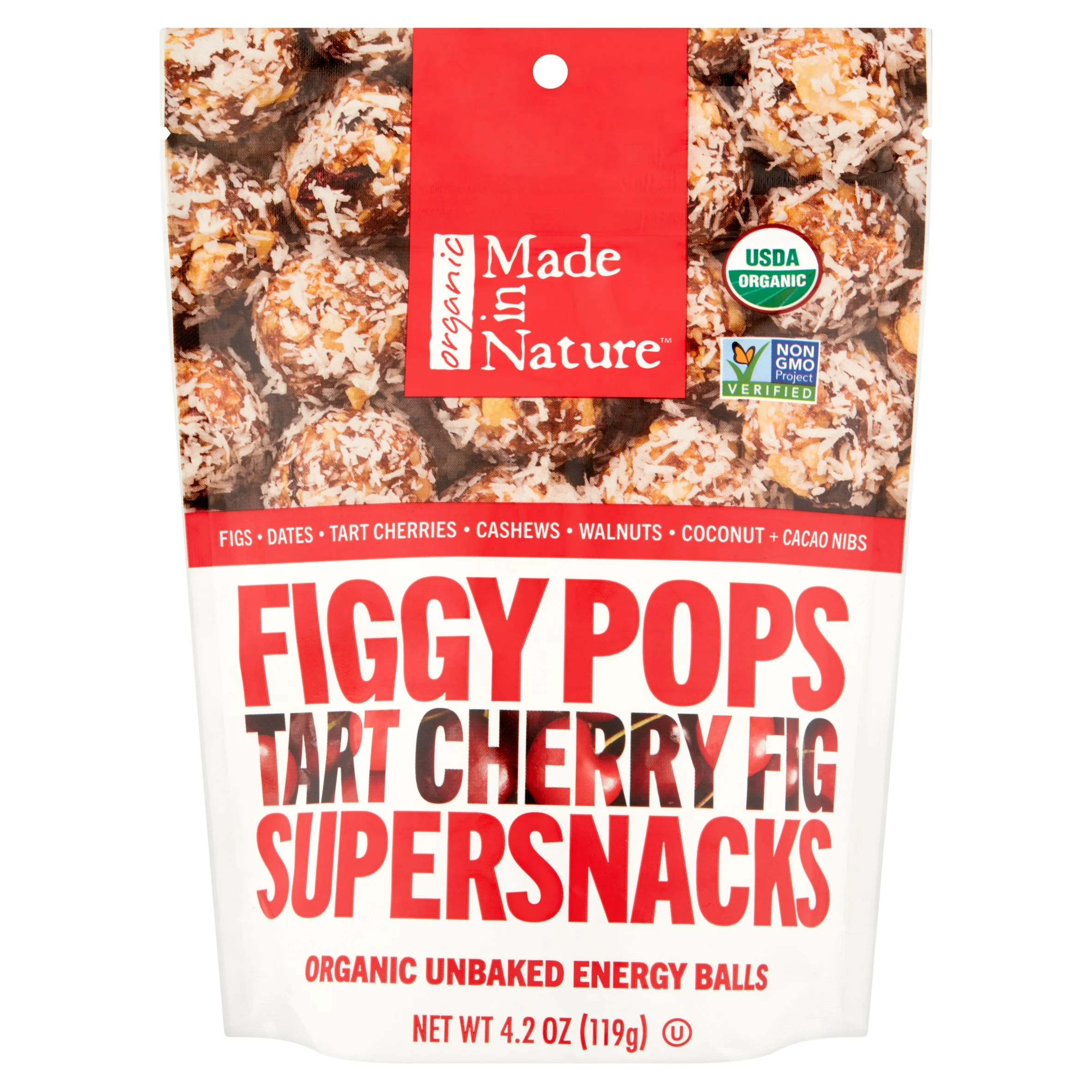 Made In Nature Fig Pops Tart Cherry Org,4.2 Oz (Pack Of 6)