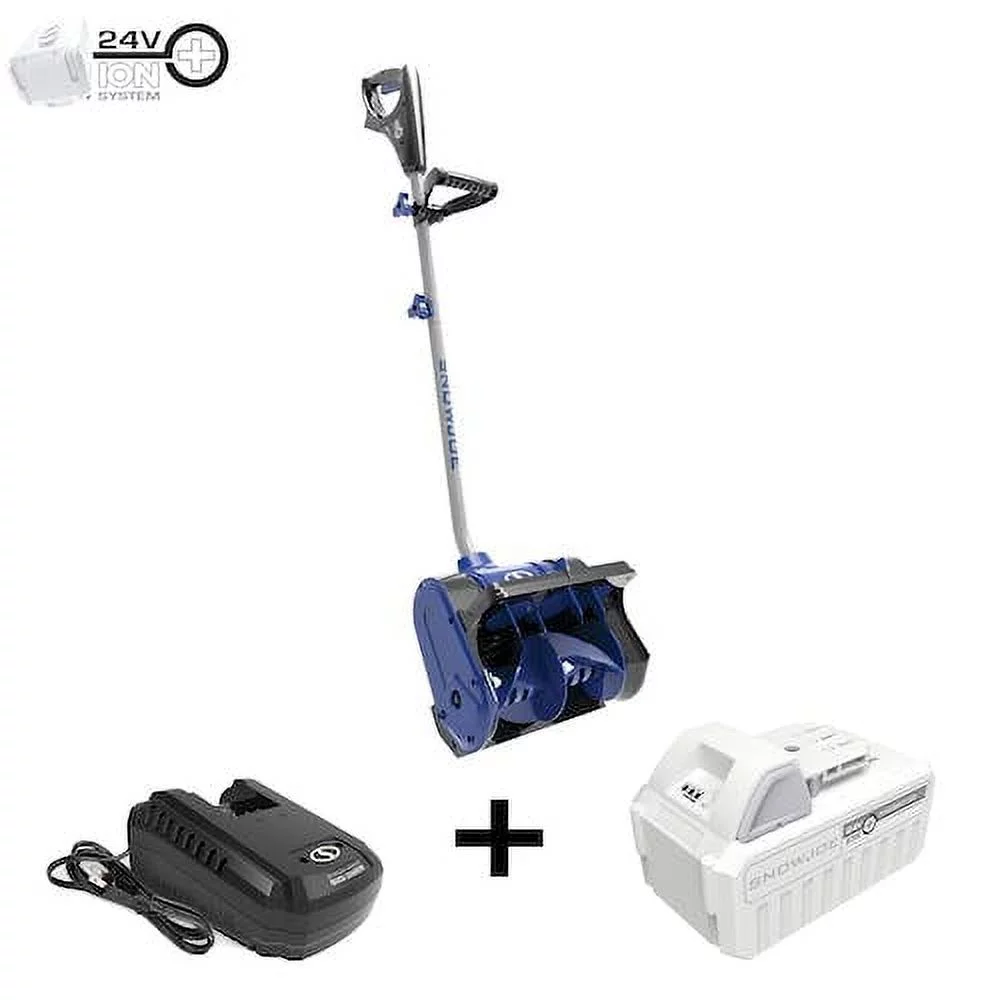 Pre-Owned Snow Joe 24V-SS12-XR 24-Volt iON+ Cordless Snow Shovel Kit 12-inch W/ 5.0-Ah Battery + Charger (Fair)