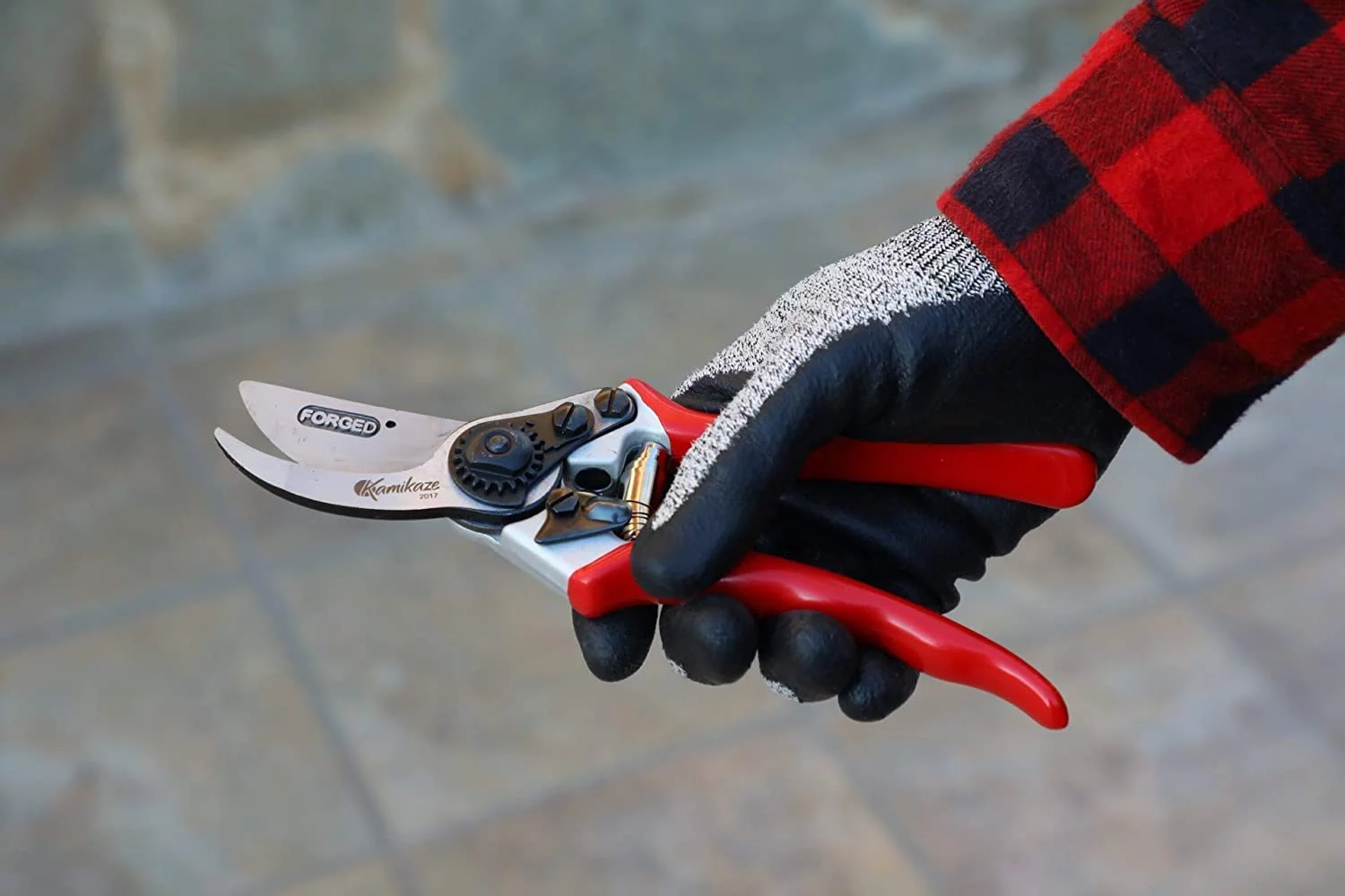 Kamikaze 9717 KM-5 Forged Professional Thin Hand Pruning Shears for Gardening