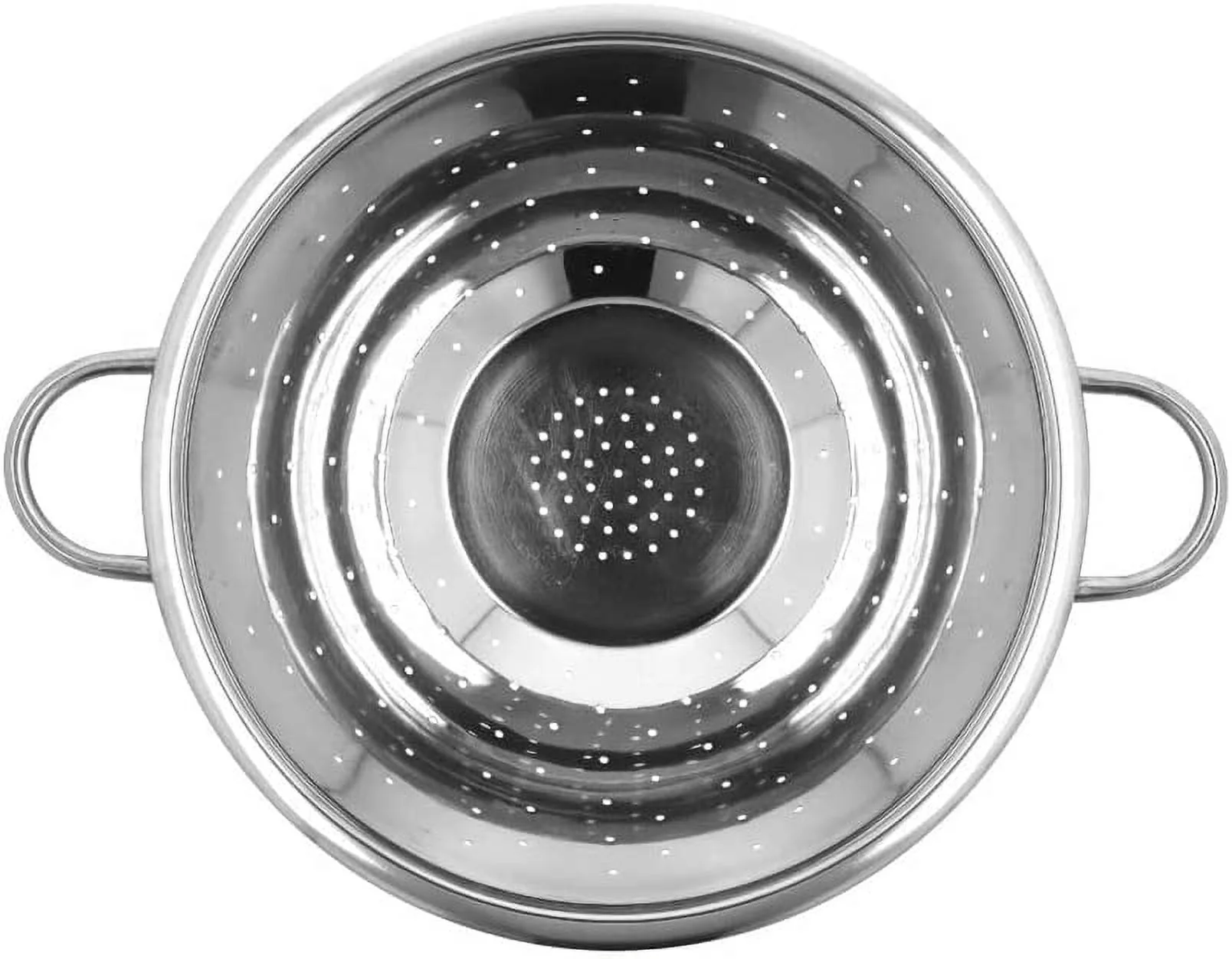 TrueCraftware – 8 Quart Colander with Handles, Stainless Steel