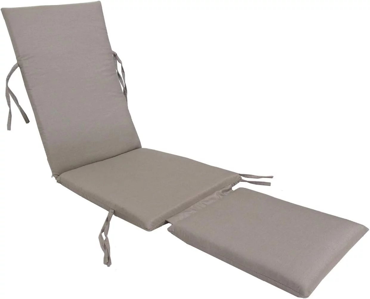 Made in Steamer Chair Cushion Sunbrella Canvas Taupe