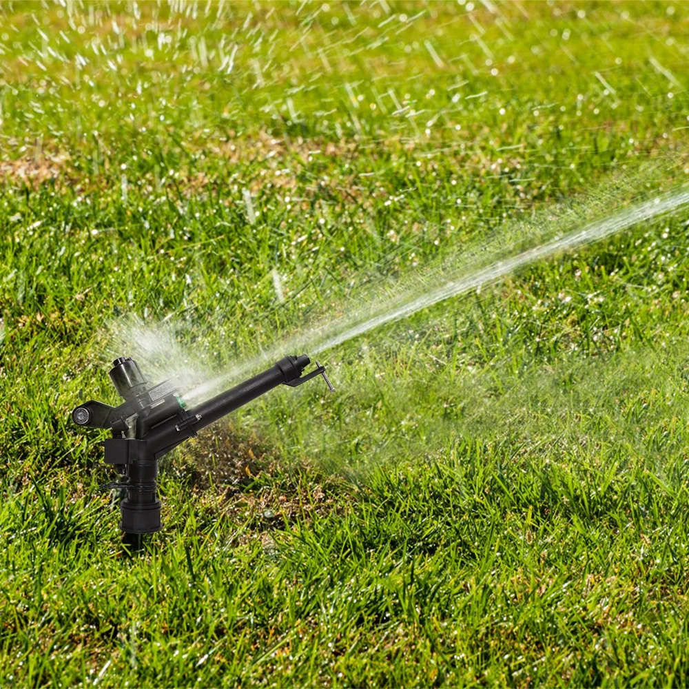 Garden 1.5inch Sprinkler Watering Irrigation Plants Plastic Sprinkler Adjustable Rotating Rocking Arm Sprinkle # GW00116