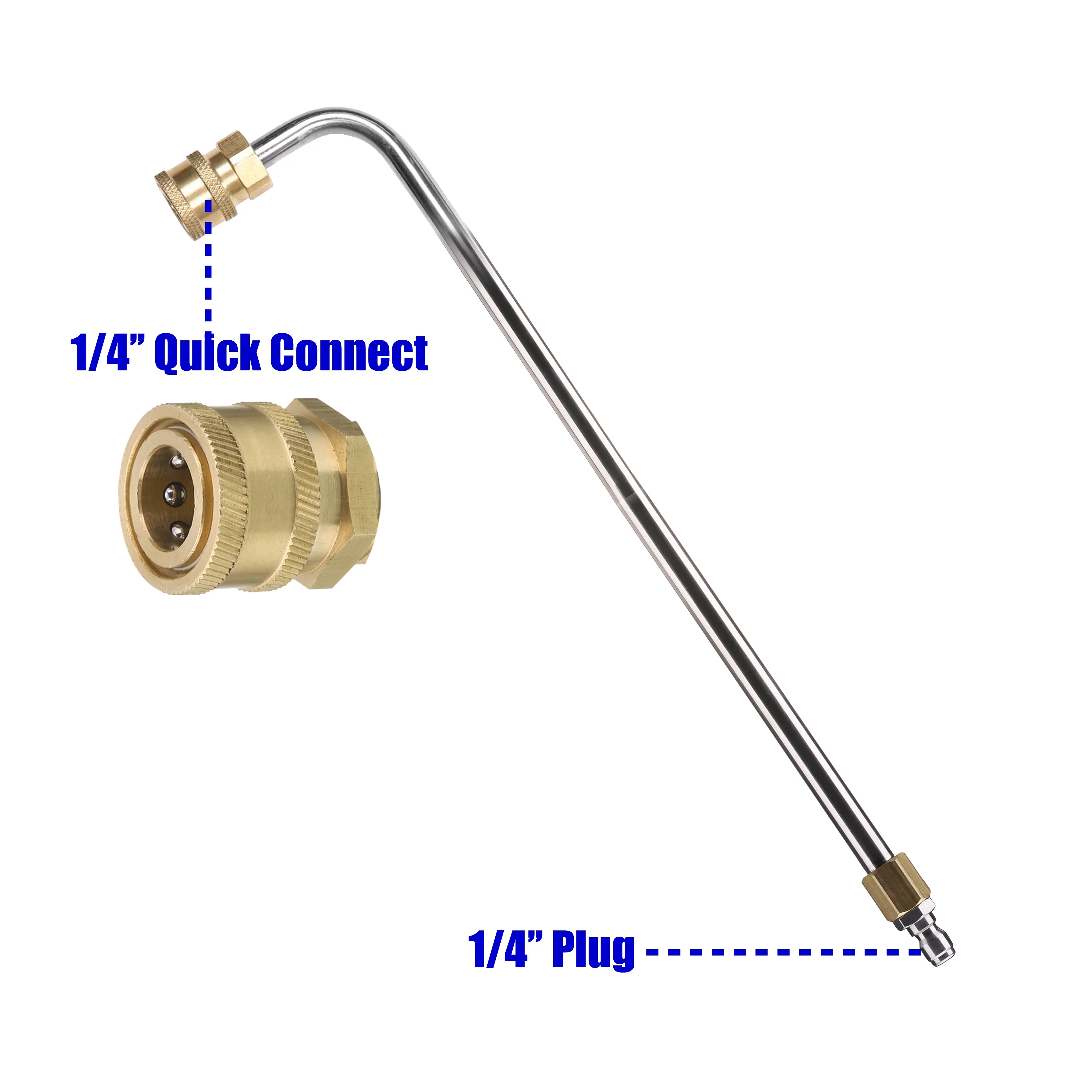M MINGLE Wand Extension, Undercarriage and Gutter Cleaner Attachment, 14 inch