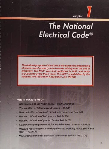 Pre-Owned Electrical Systems Based on 2011 NEC National Electrical Code 9780826916440