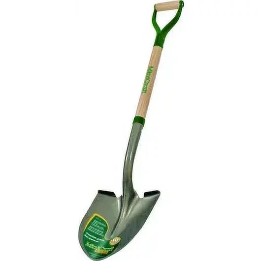 1PC Landscapers Select 34593 D Handle Round Point Shovel Ash Wood Handle