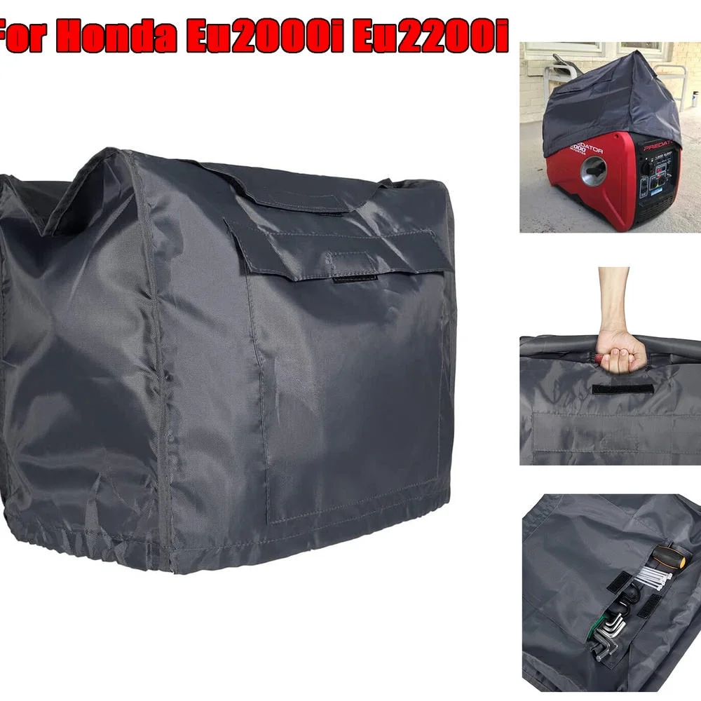 Angfeng Waterproof Generator Dust Cover w/ Storage Pocket for Honda Eu2000i Eu2200i