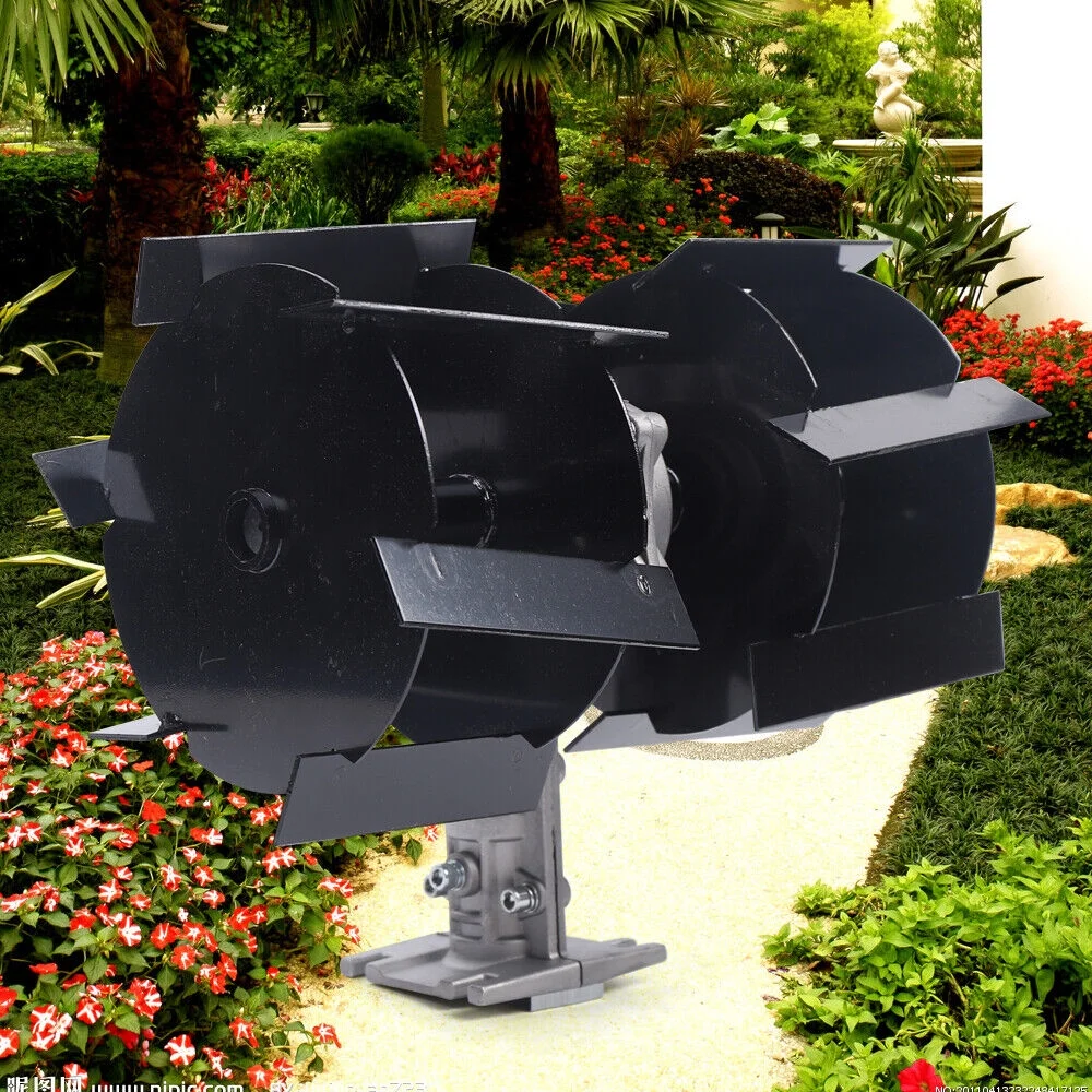 Lawn Weeding Head Petrol Cultivator Auger Tiller Garden Digging Head 9 Teeth