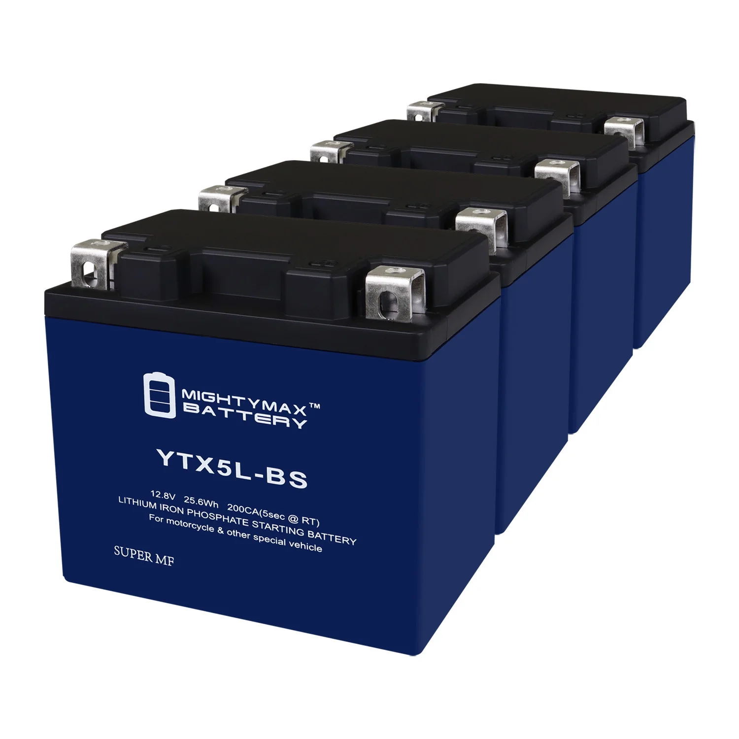 YTX5L-BS Lithium Replacement Battery Compatible with Husqvarna 450 FC 14-15 - 4 Pack