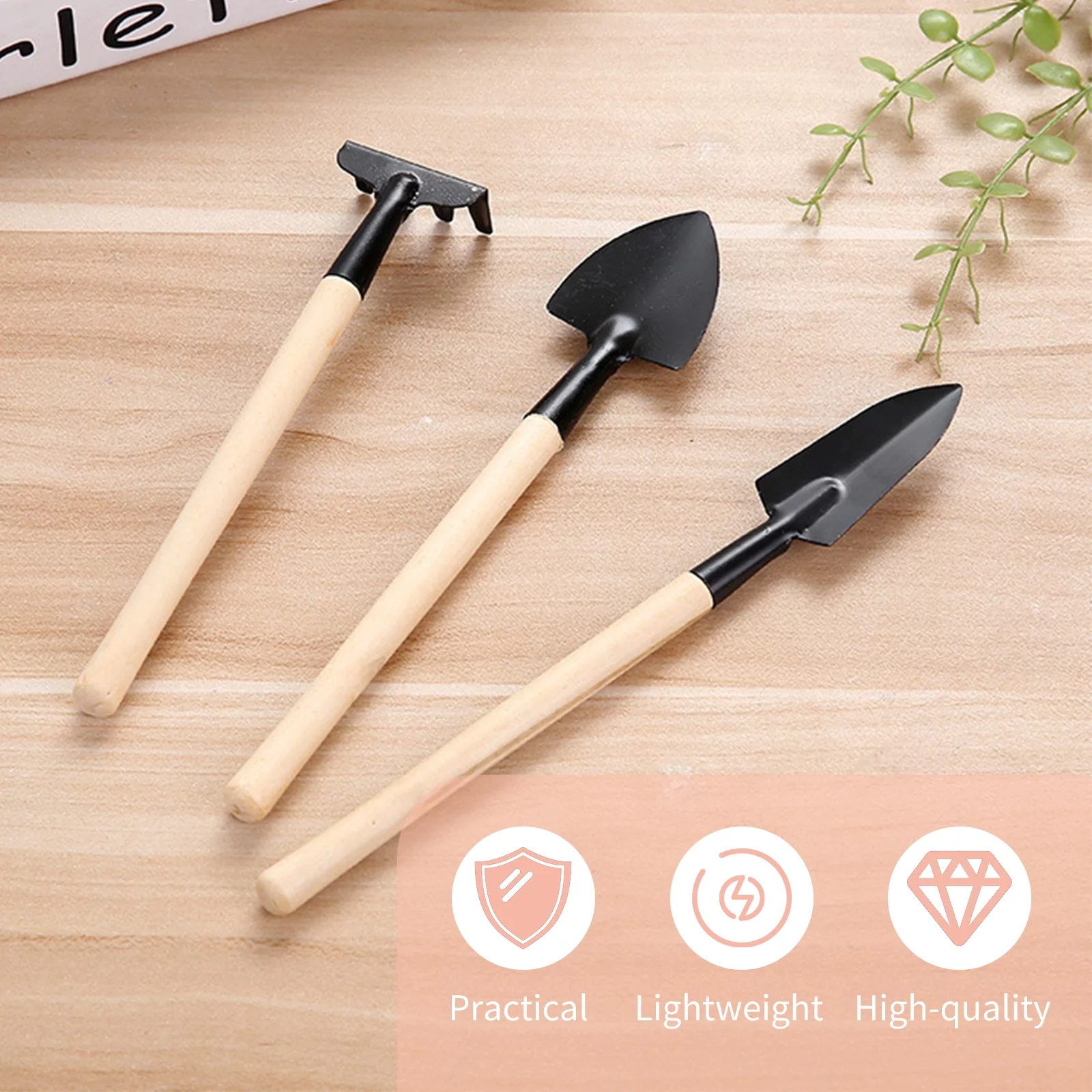 Aibecy Garden Floraing Hand Tools, 10PCS Set with Foldable Scissors, Rake, and Shovels for Bonsai and Succulent Gardening in Home Office Garden