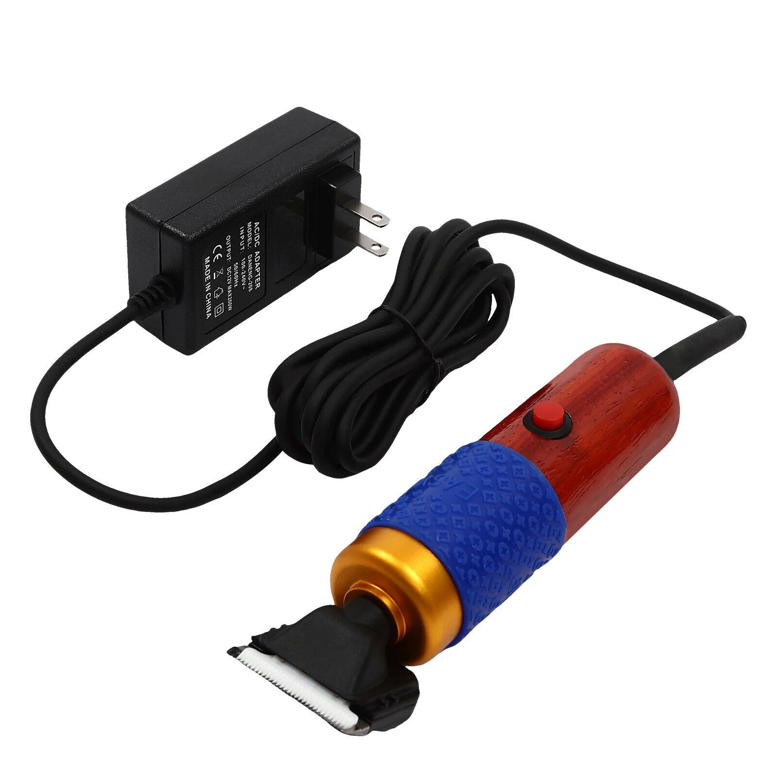 Electric Carpet Trimmer with Shearing Guide, Carpet Shears Low Noise Vibration Rug Trimmer with 2 Blades & Carrying Case