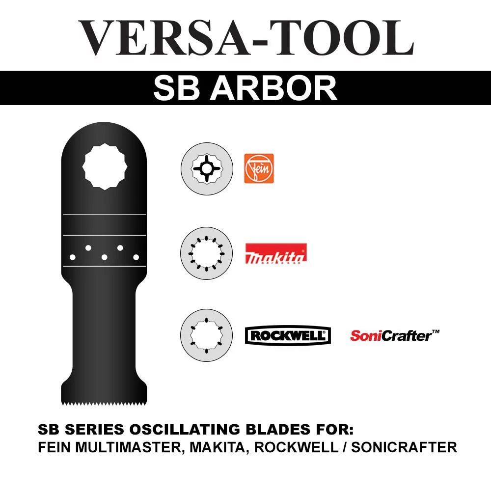 Versa Tool SB1E-D 30mm Stainless Steel Multi-Tool Saw Single Blade Display Pack Fits Fein Multimaster, Dremel, Bosch, Craftsman, Ridgid Oscillating Tools