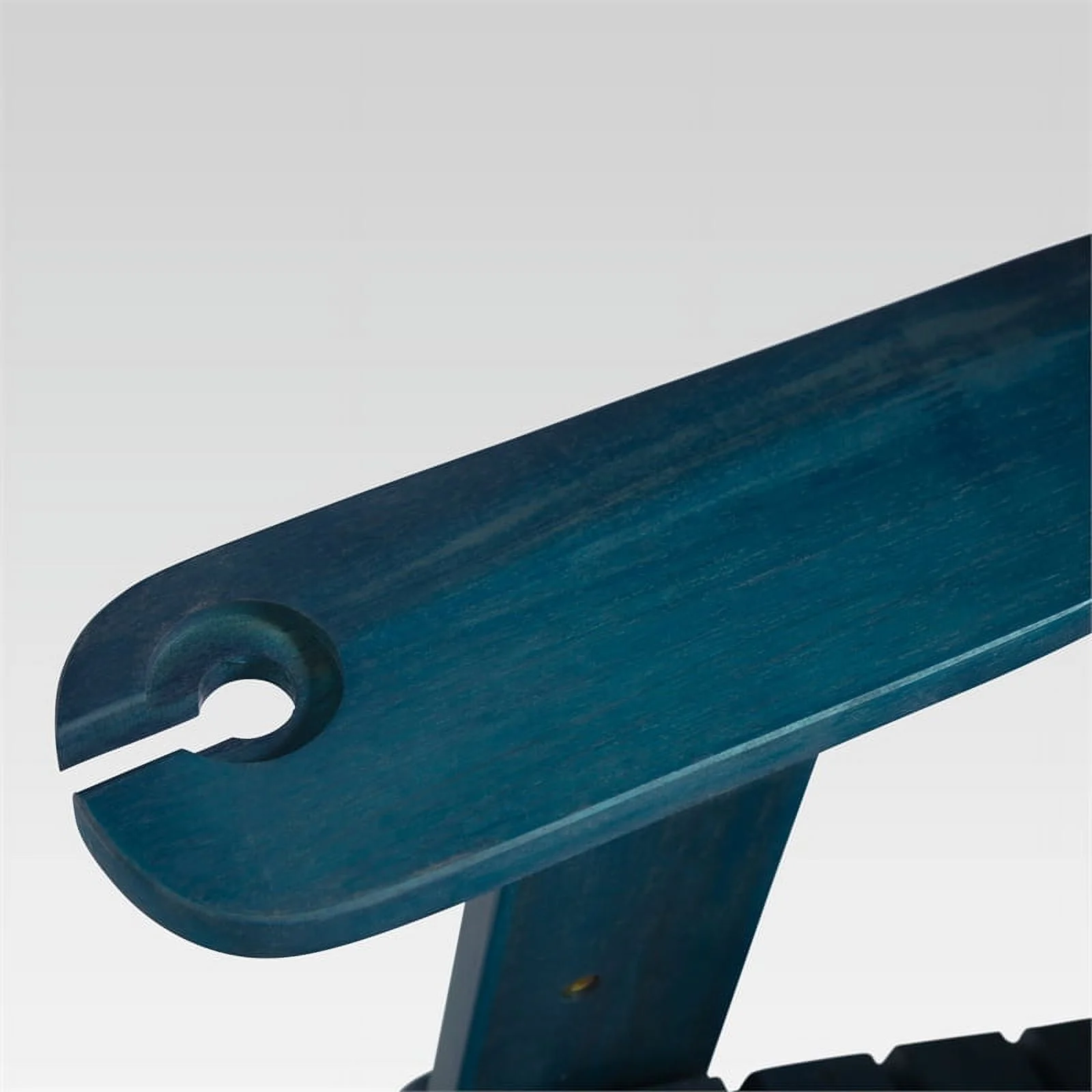 Home Square 2 Piece Patio Set with 2 Acacia Adirondack Chair in Navy Blue